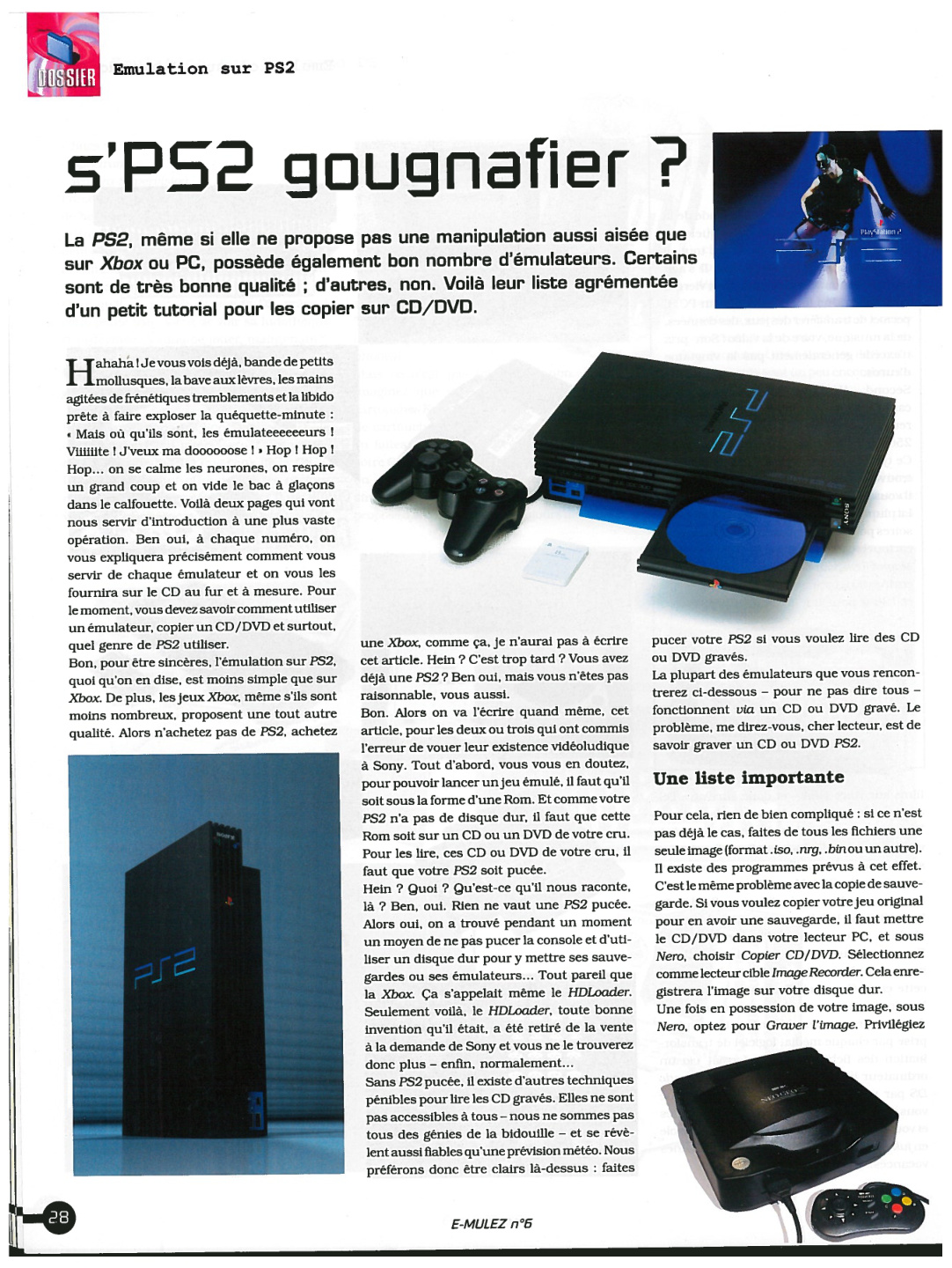 Première page de emulez numero6 28