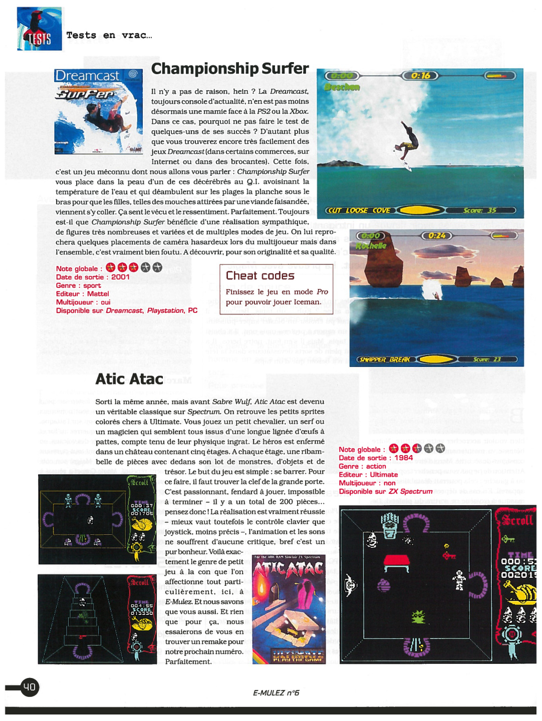 Première page de emulez numero6 40