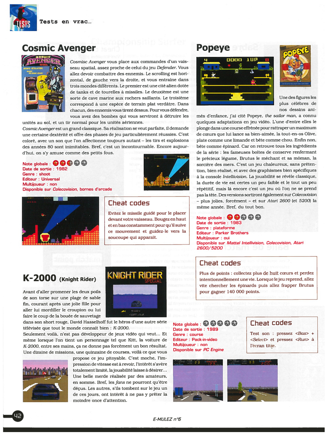Première page de emulez numero6 42