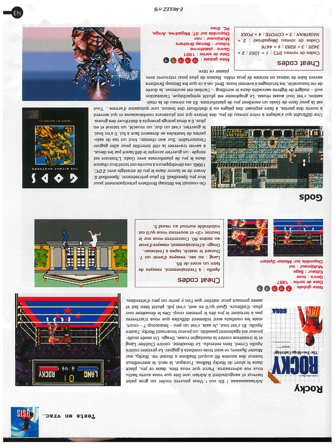 Première page de emulez numero6 43