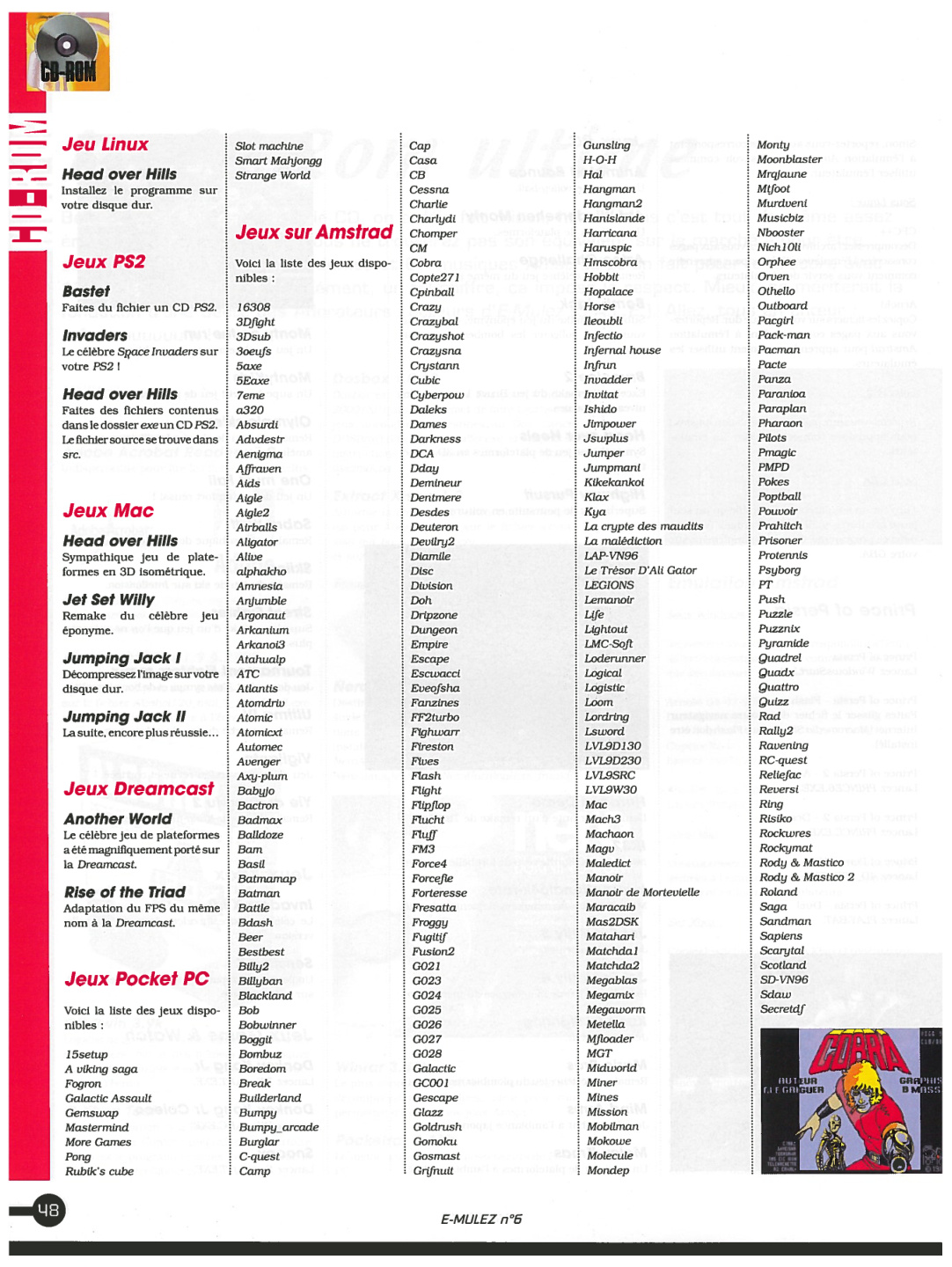 Première page de emulez numero6 48