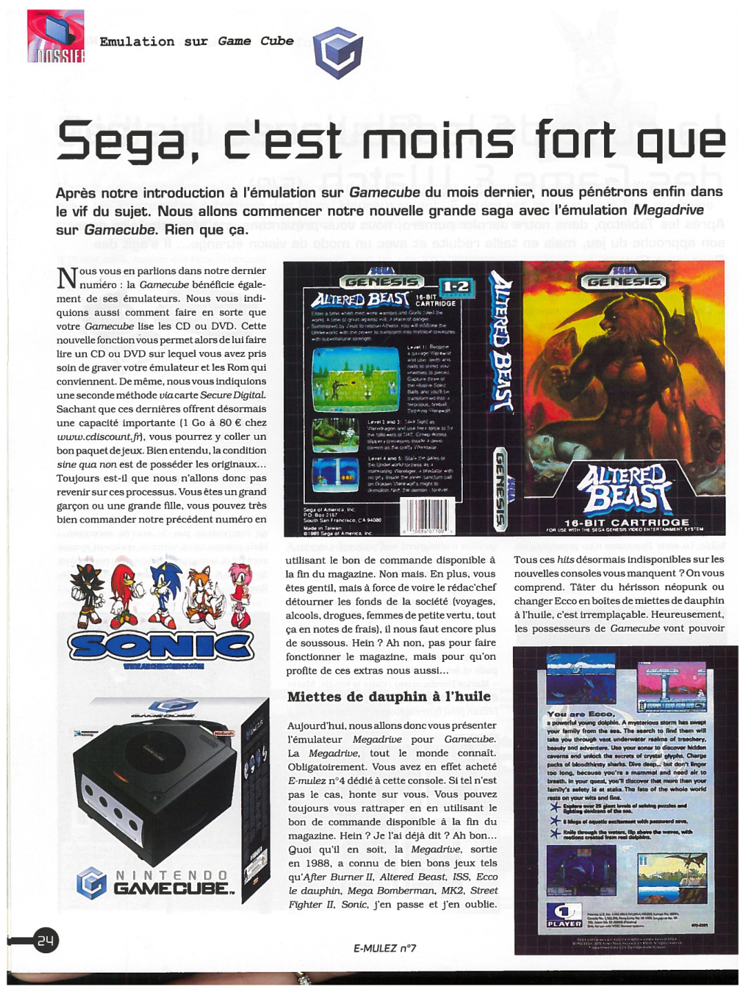 Première page de emulez numero7 24