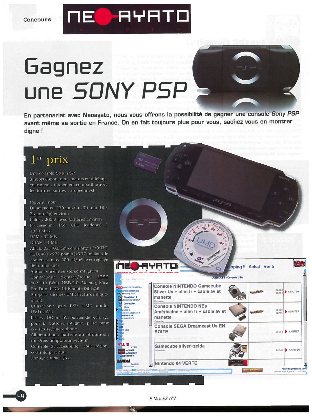 Première page de emulez numero7 44