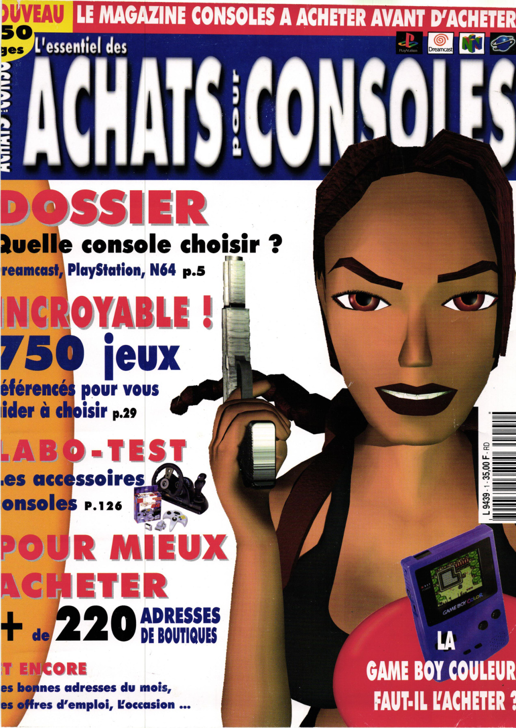 Première page de essentielachatsconsoles numero01