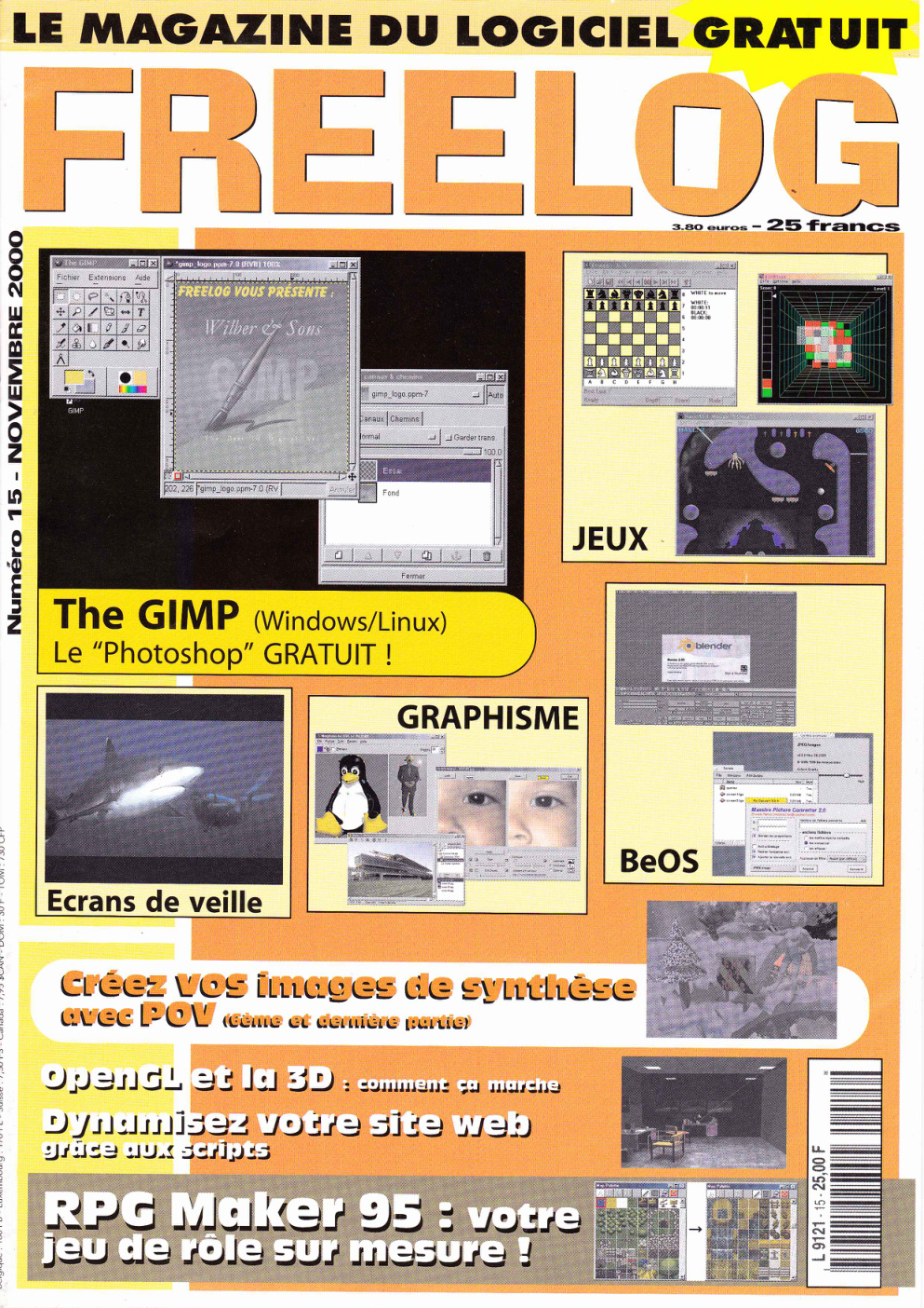 Première page de freelog numero15