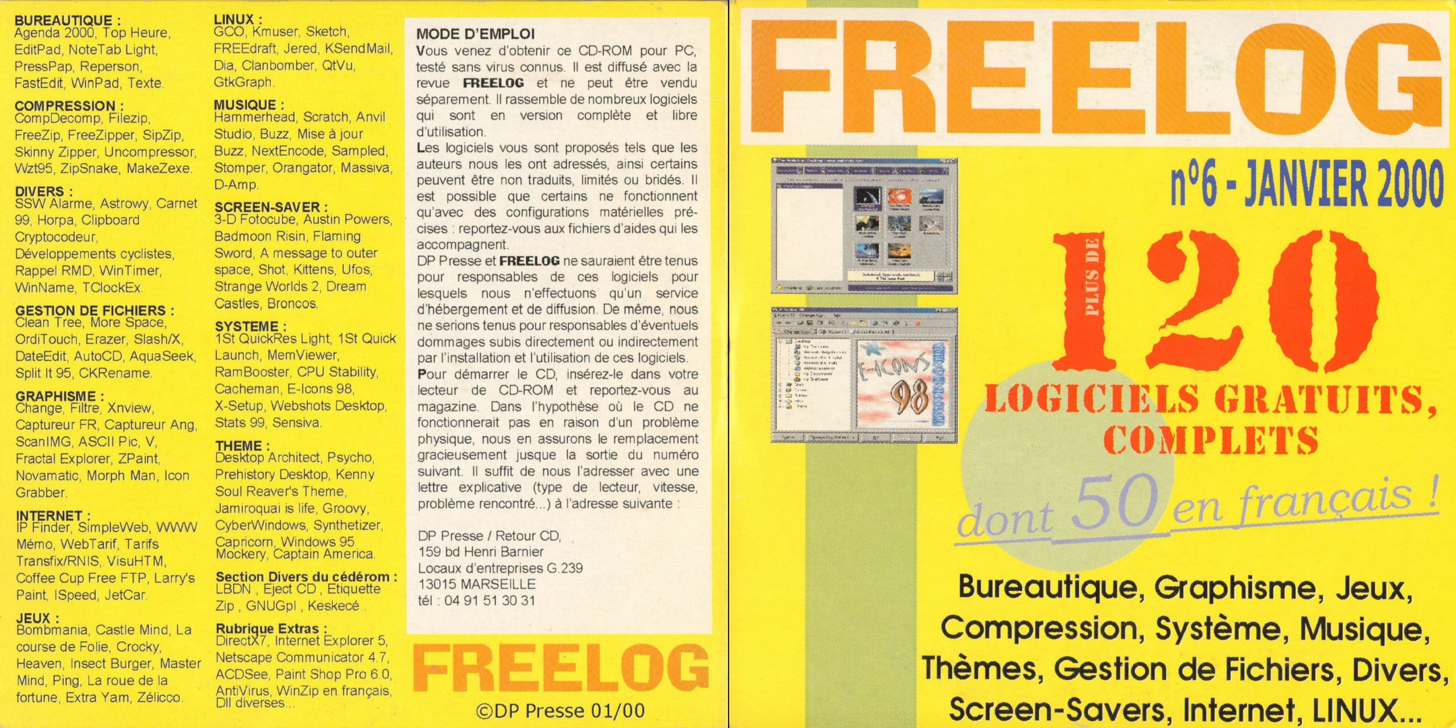 Première page de freelog numerocd006