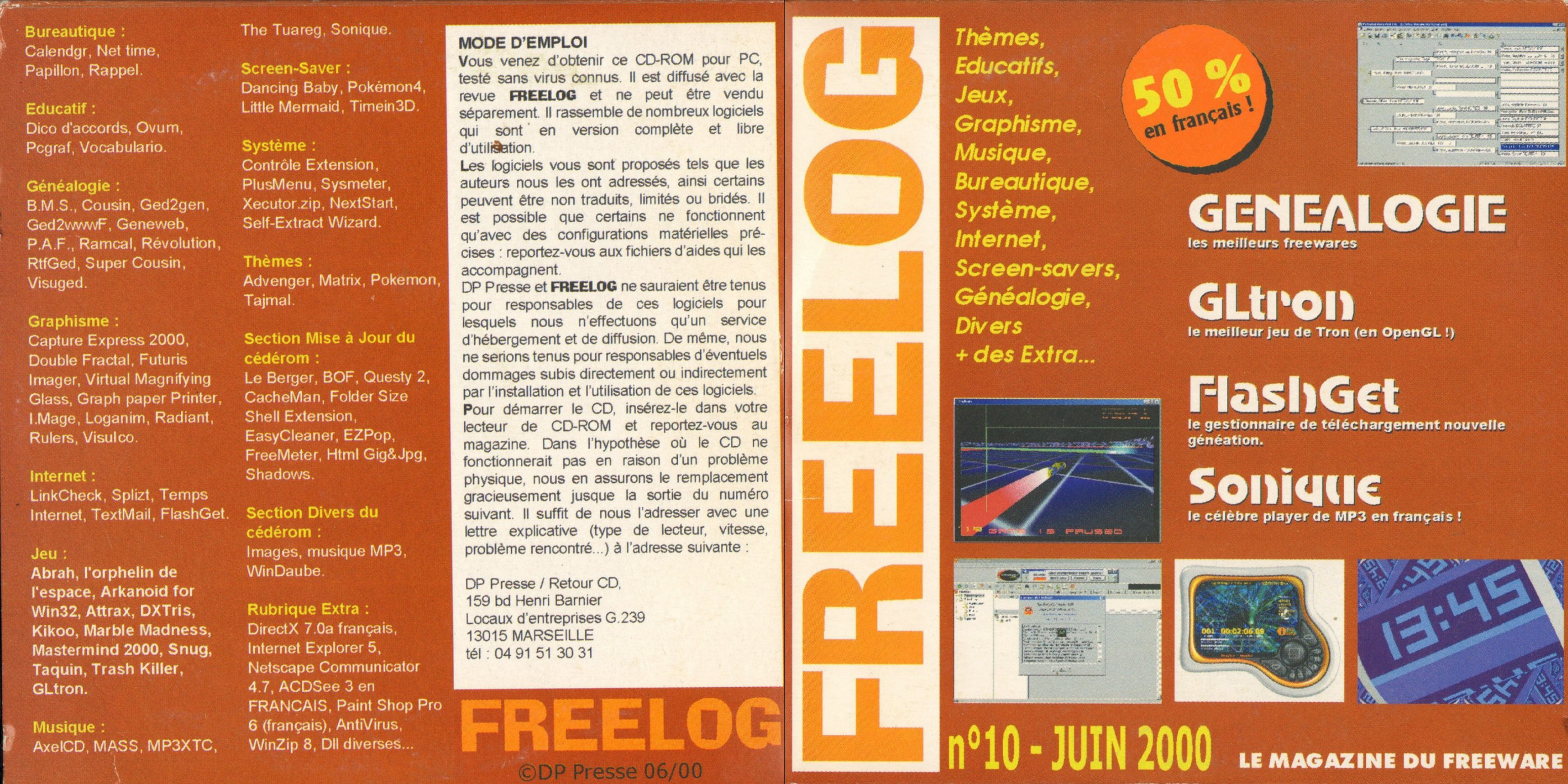 Première page de freelog numerocd010