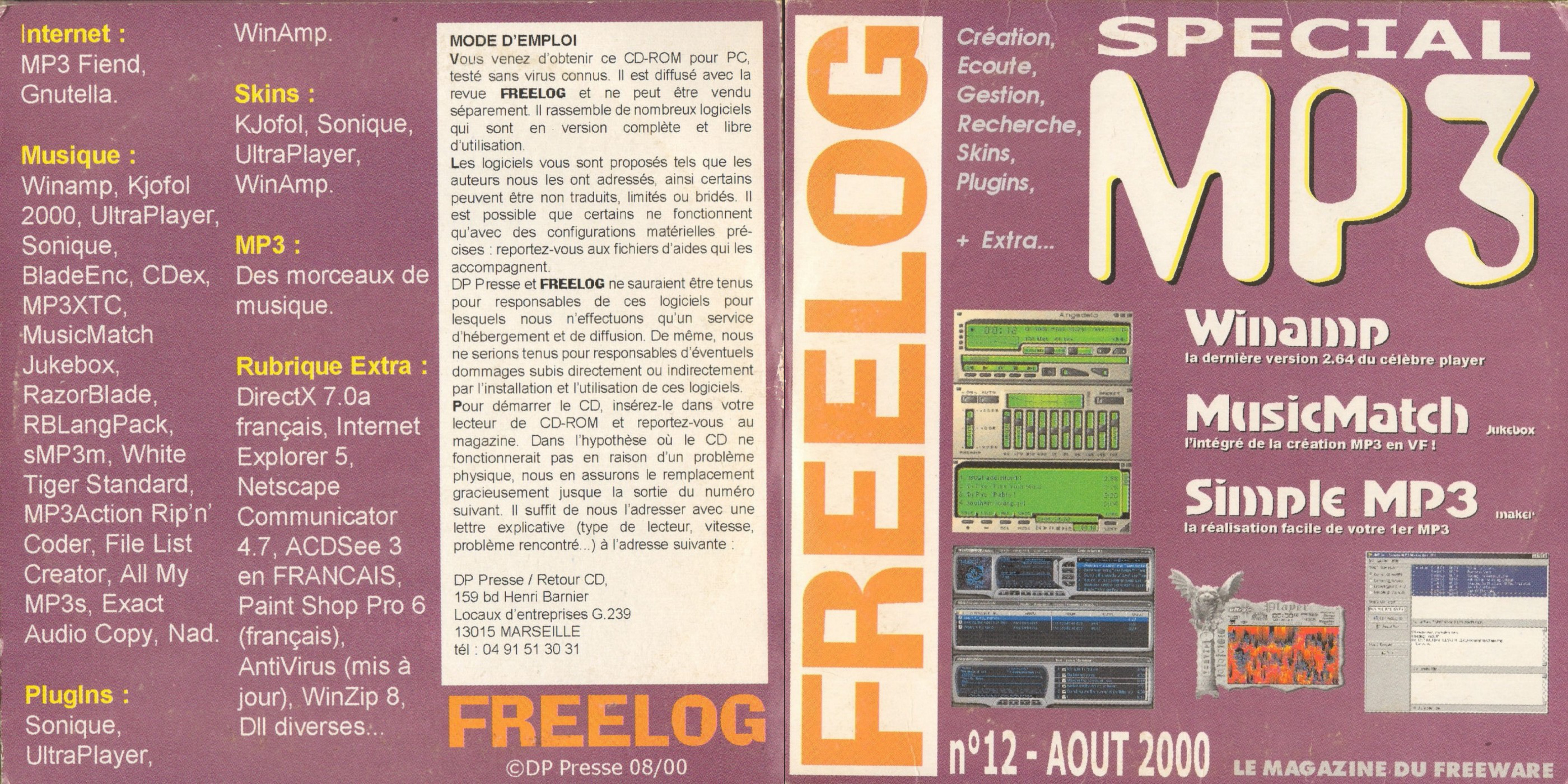 Première page de freelog numerocd012
