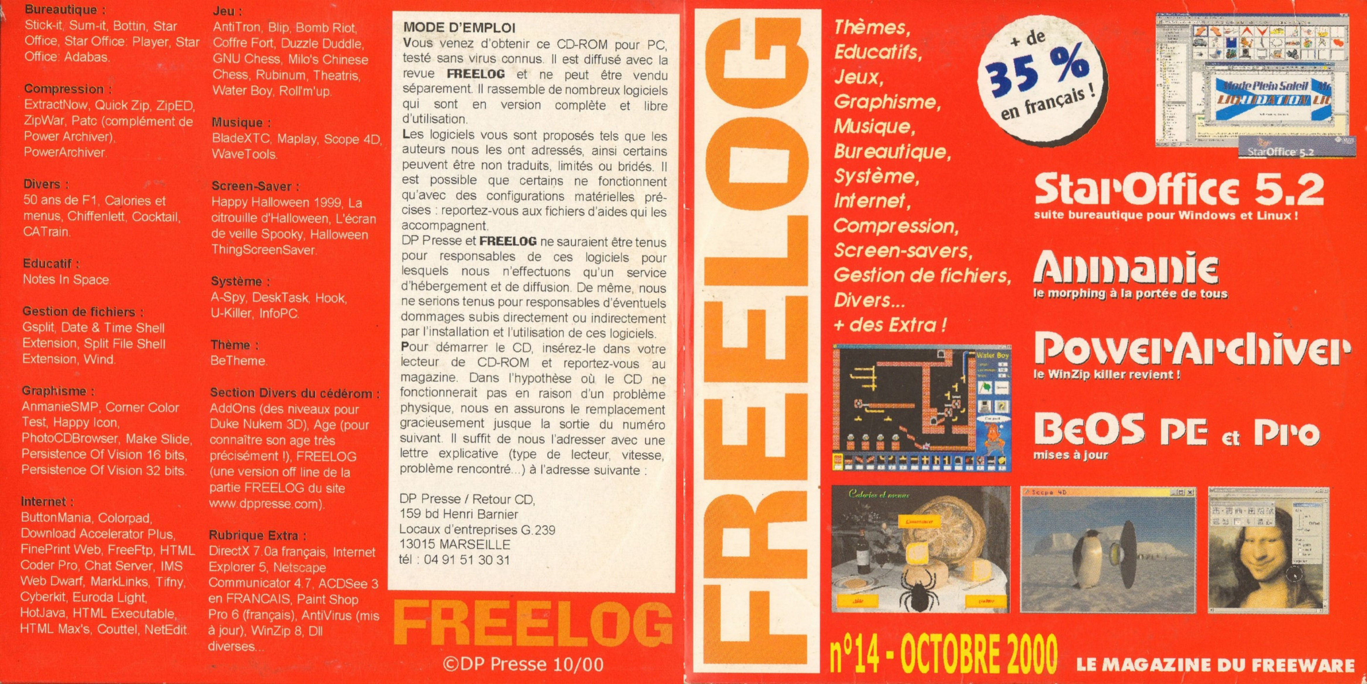 Première page de freelog numerocd014