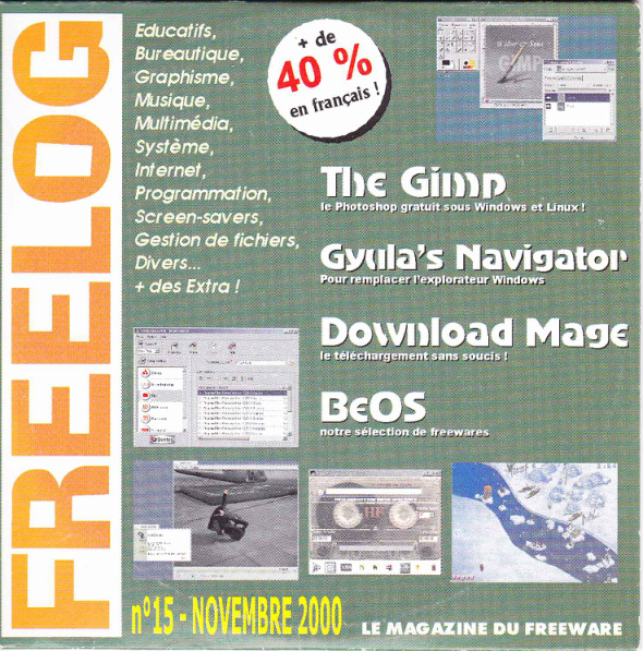 Première page de freelog numerocd015
