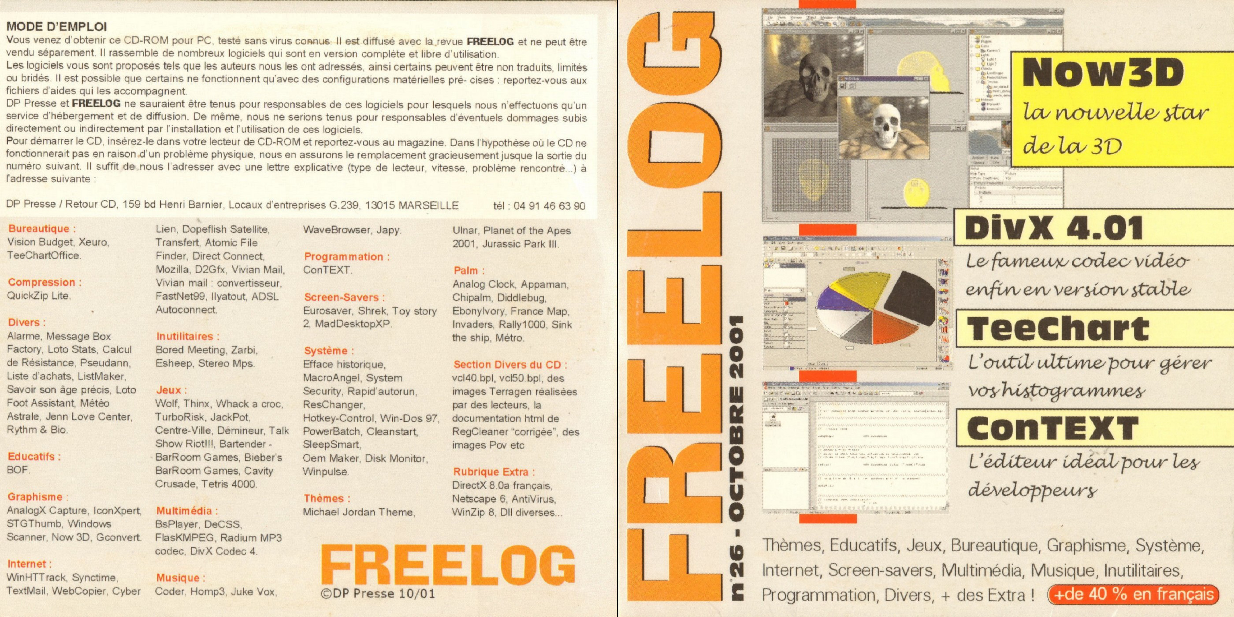Première page de freelog numerocd026