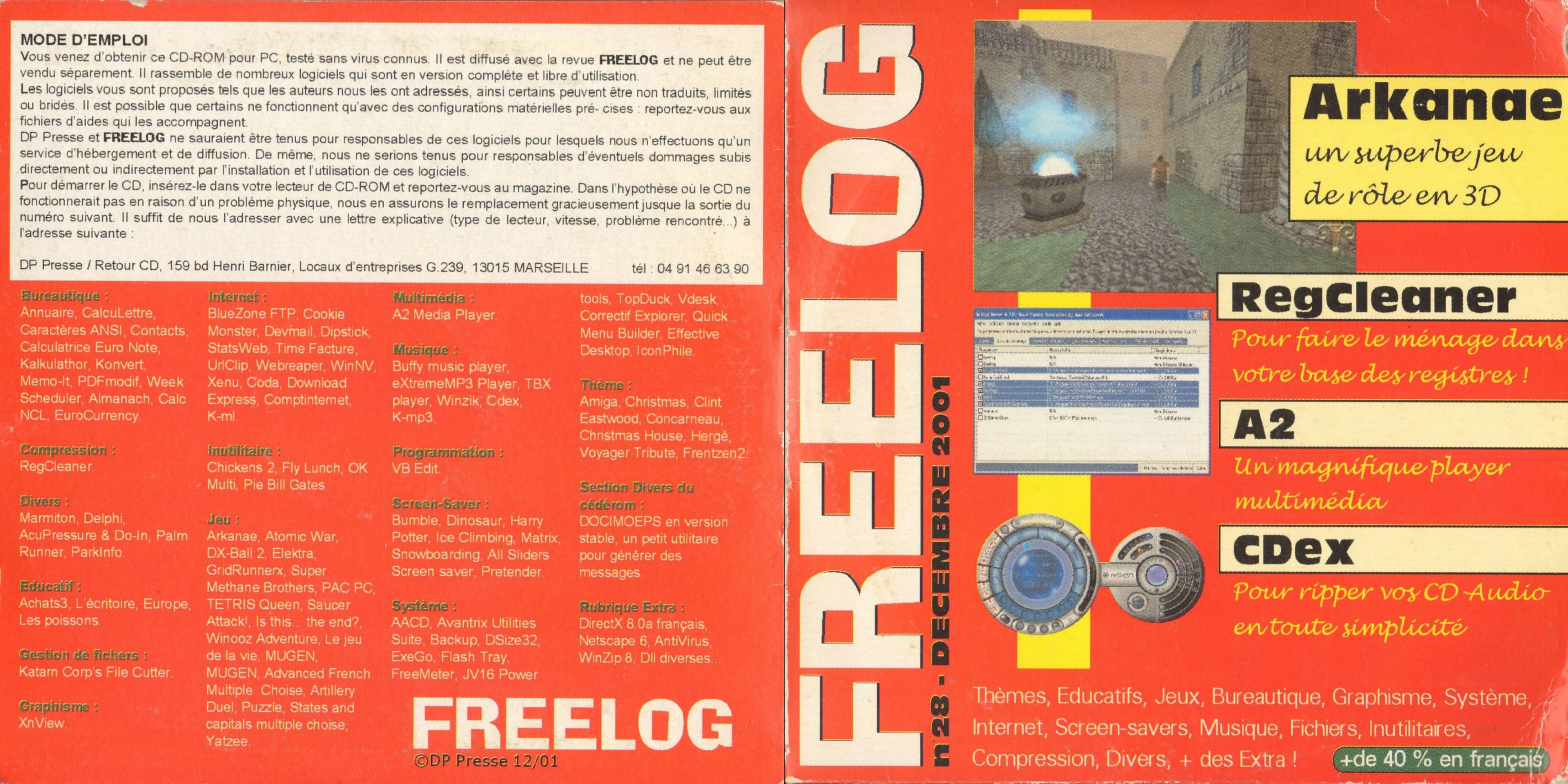 Première page de freelog numerocd028