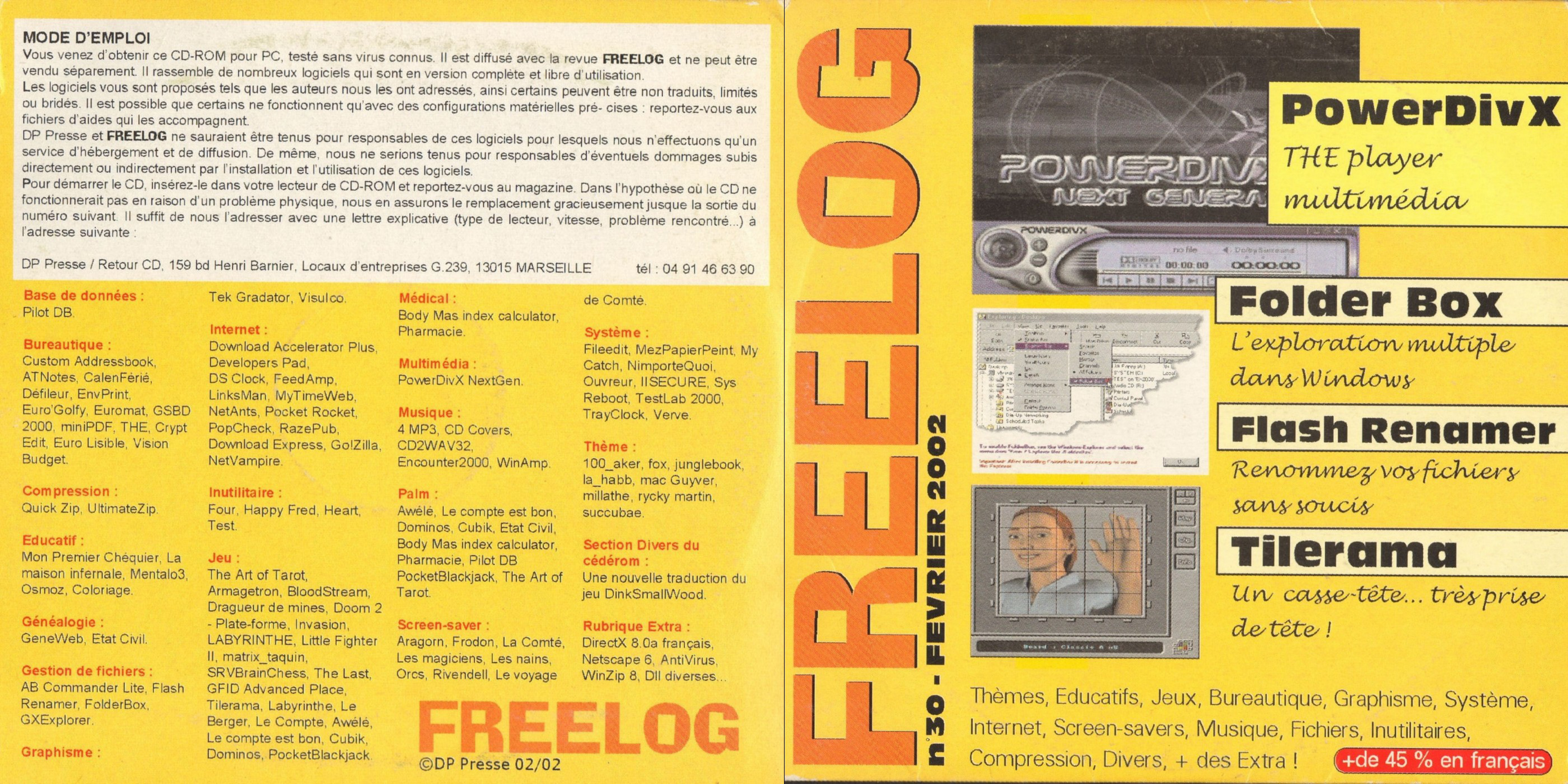 Première page de freelog numerocd030