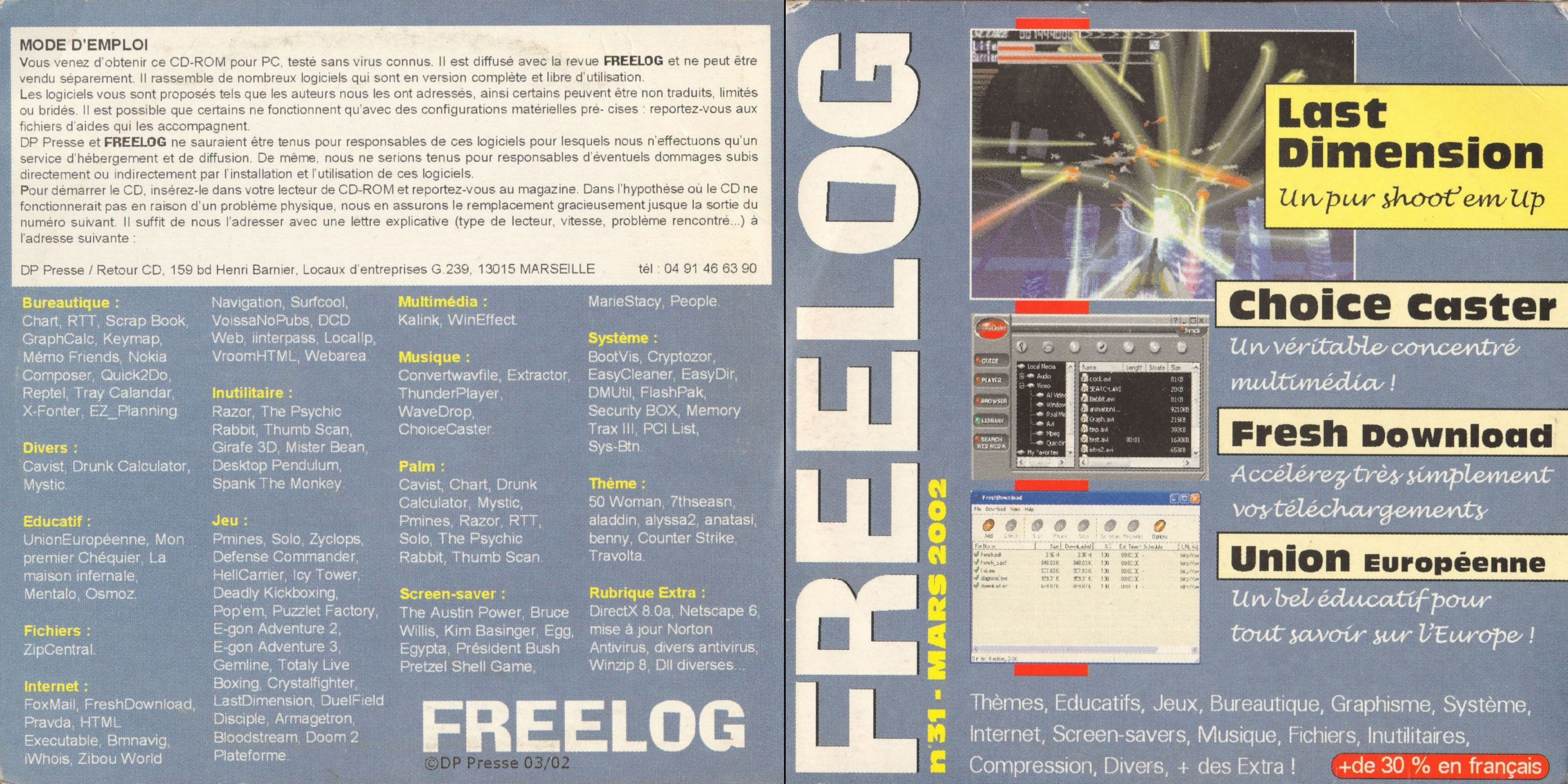 Première page de freelog numerocd031
