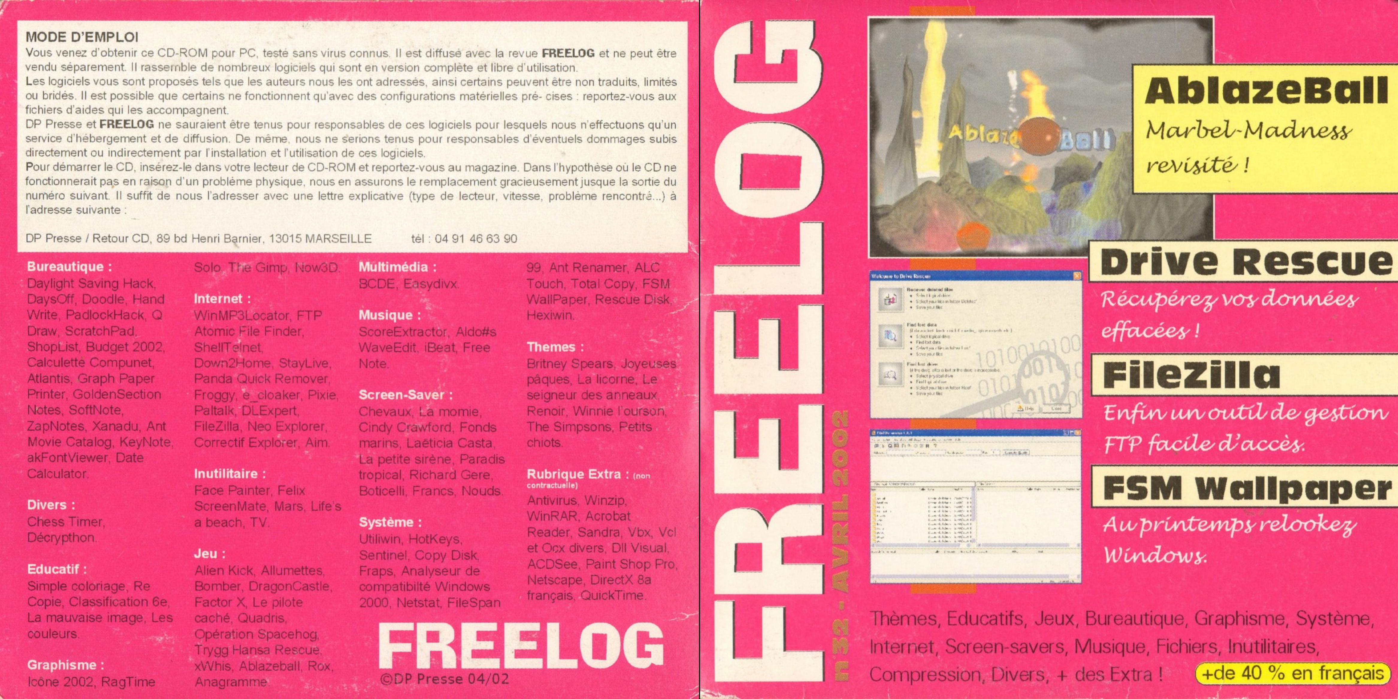 Première page de freelog numerocd032