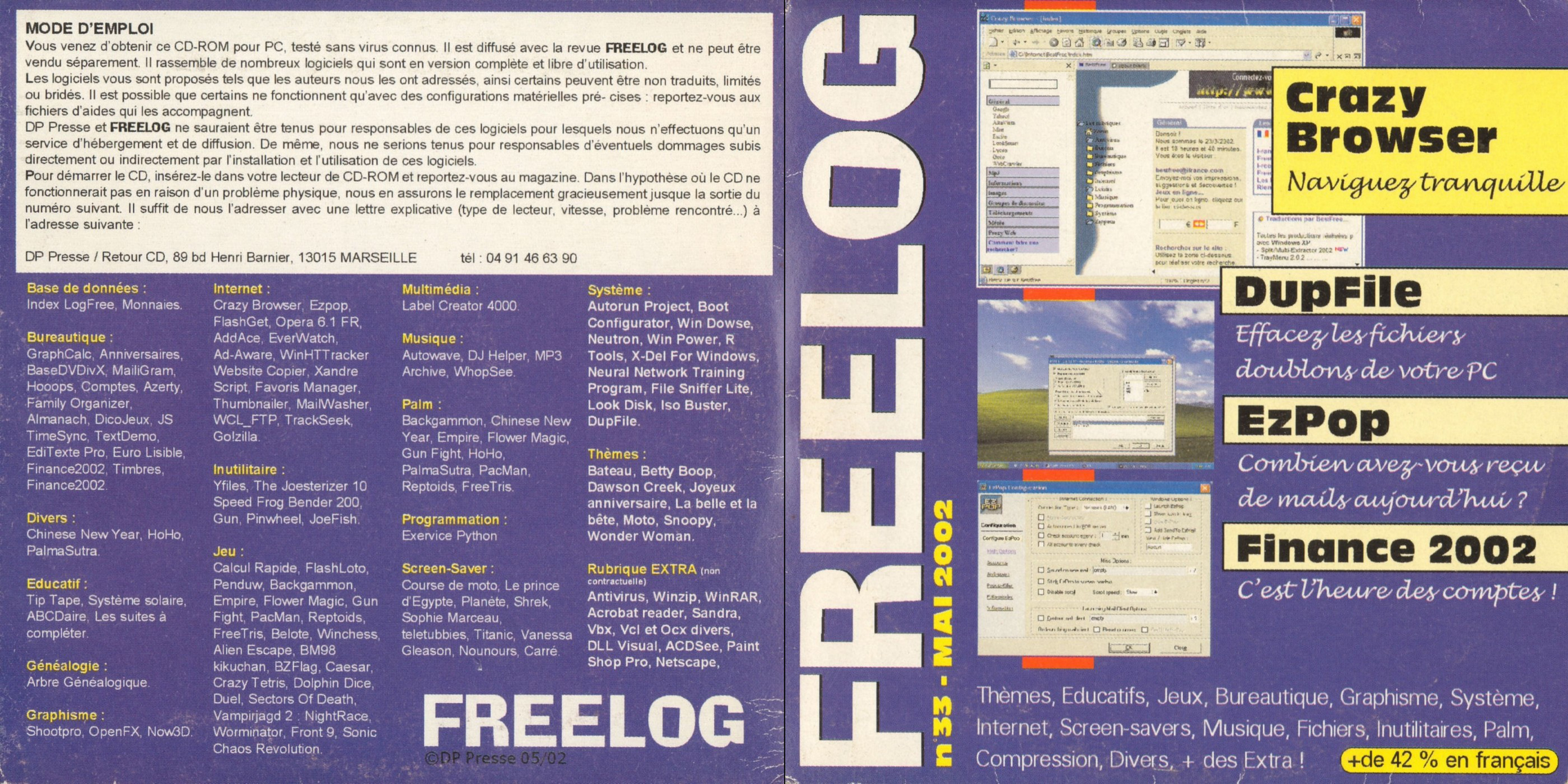 Première page de freelog numerocd033