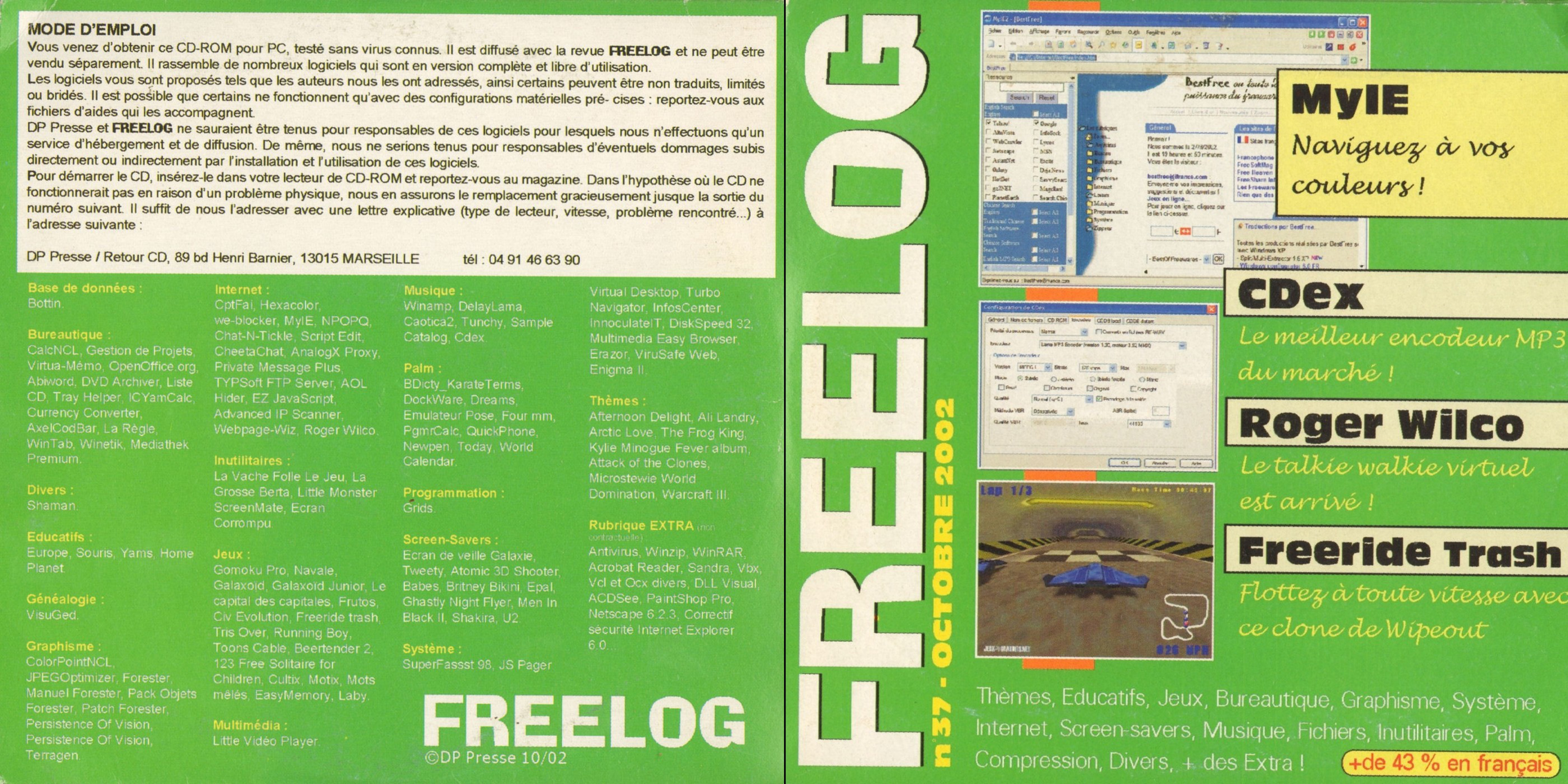 Première page de freelog numerocd037