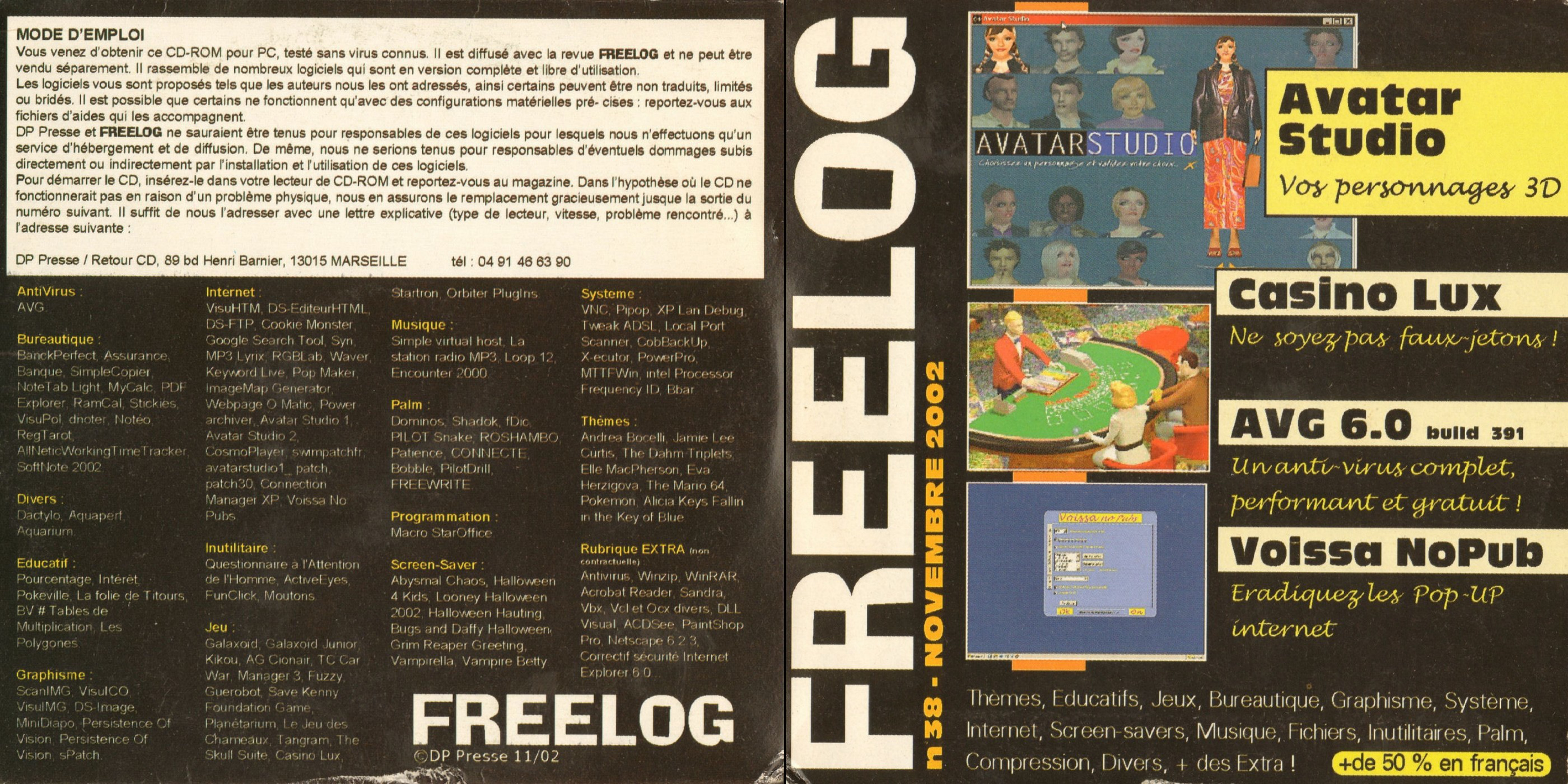 Première page de freelog numerocd038