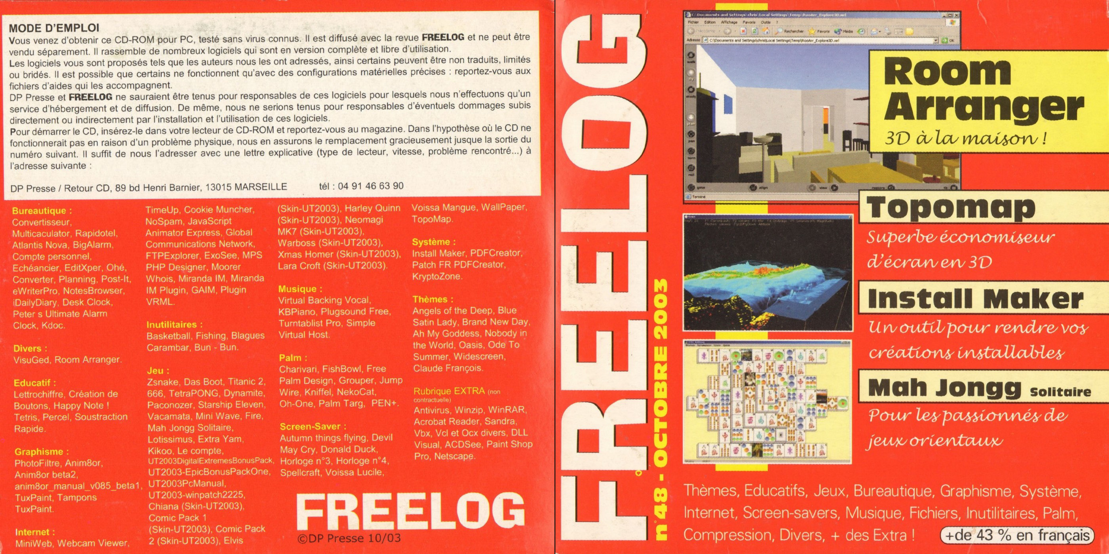 Première page de freelog numerocd048