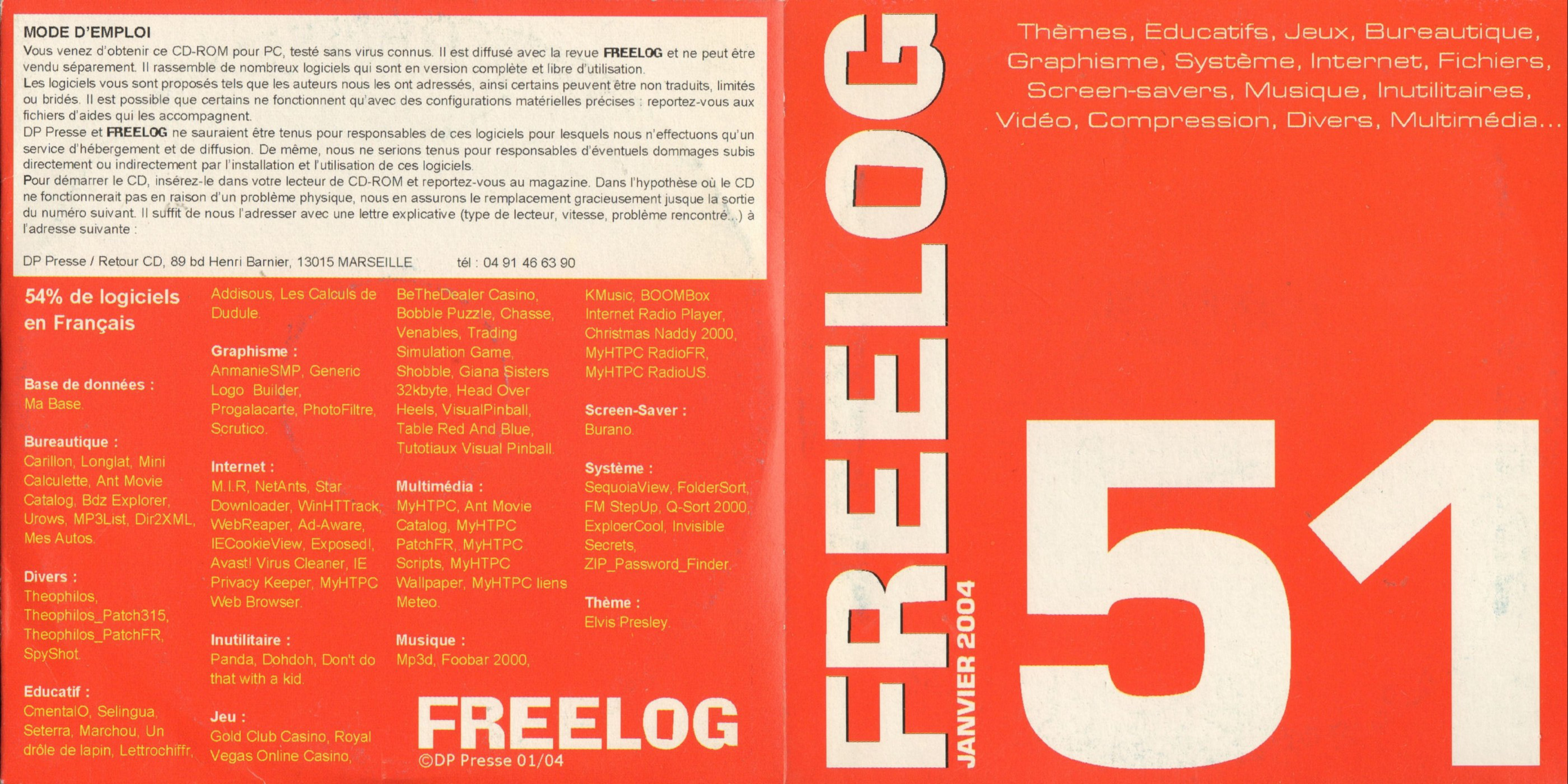Première page de freelog numerocd051