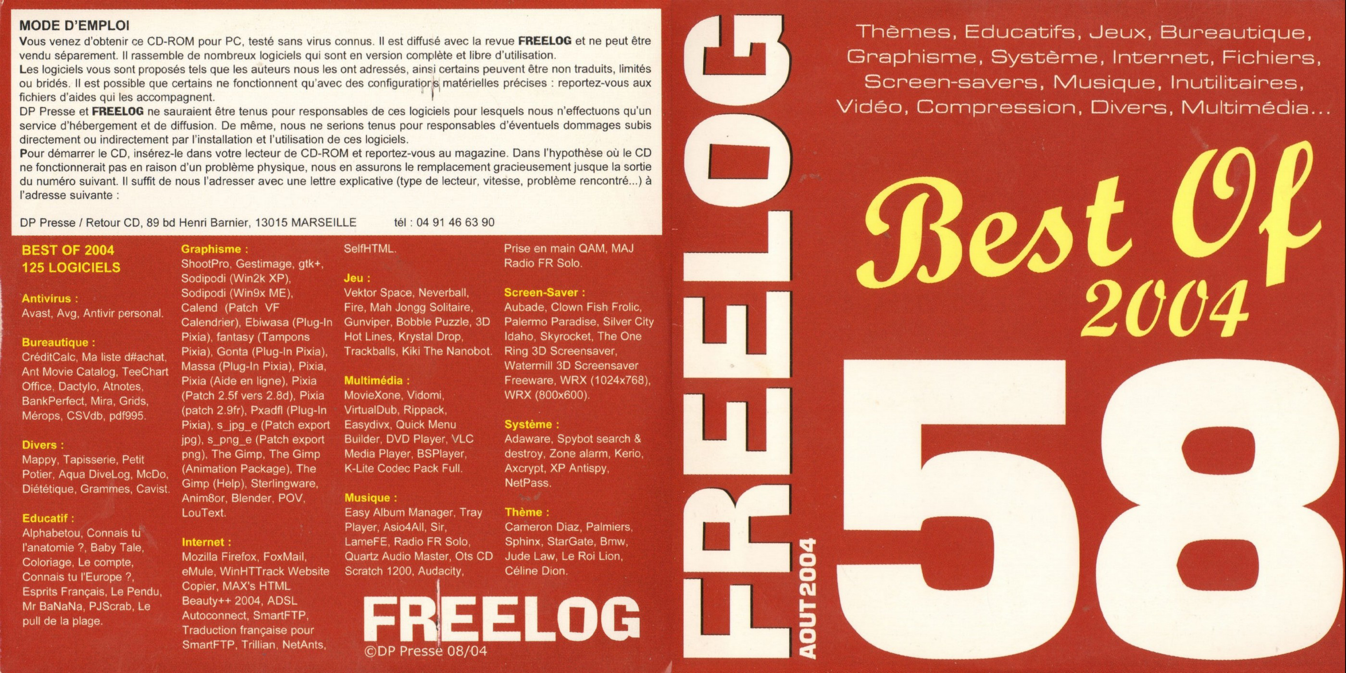 Première page de freelog numerocd058