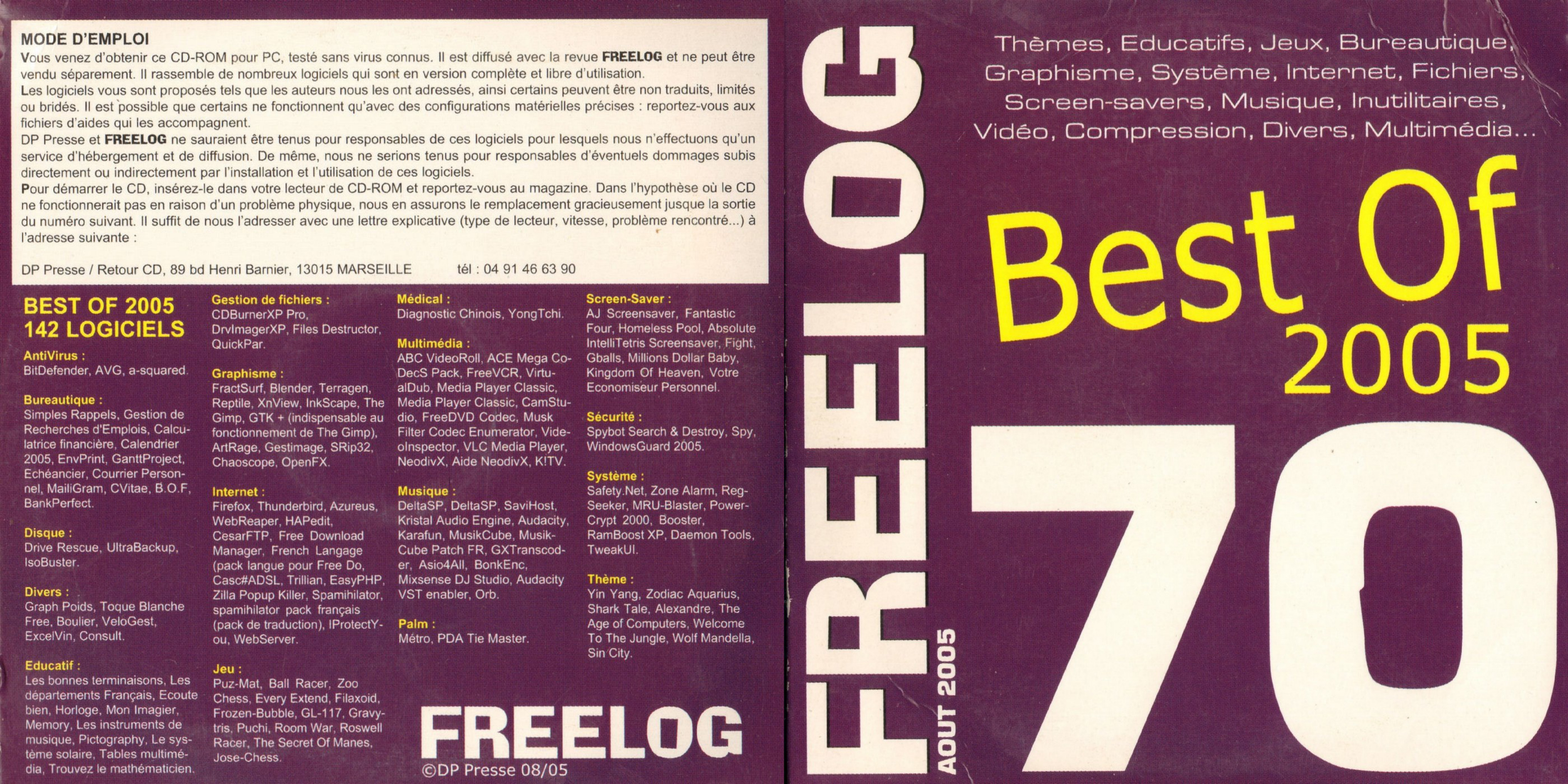 Première page de freelog numerocd070