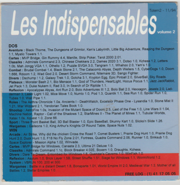 Première page de freelog numerocdvolume2