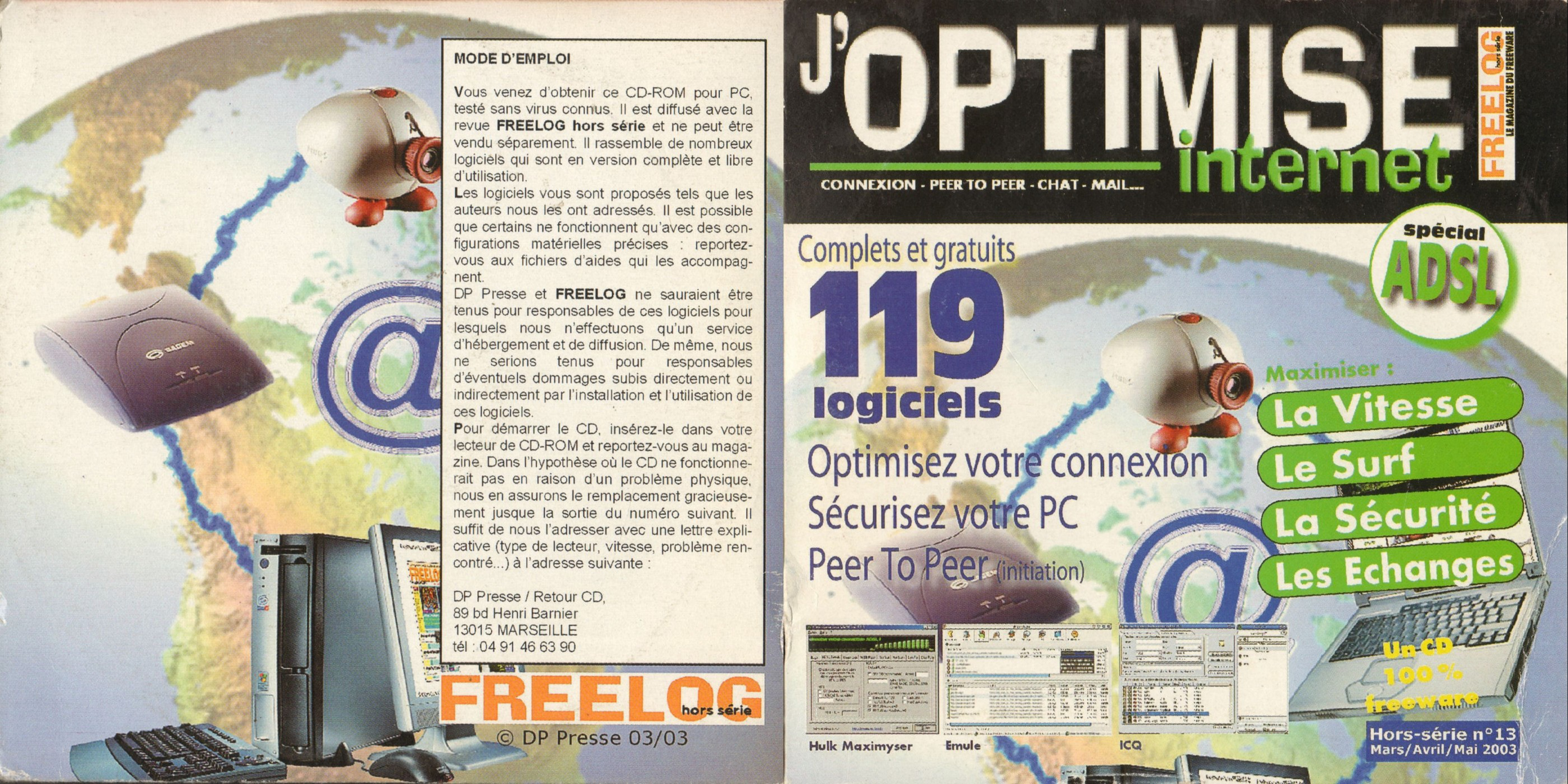 Première page de freelog numerohscd13