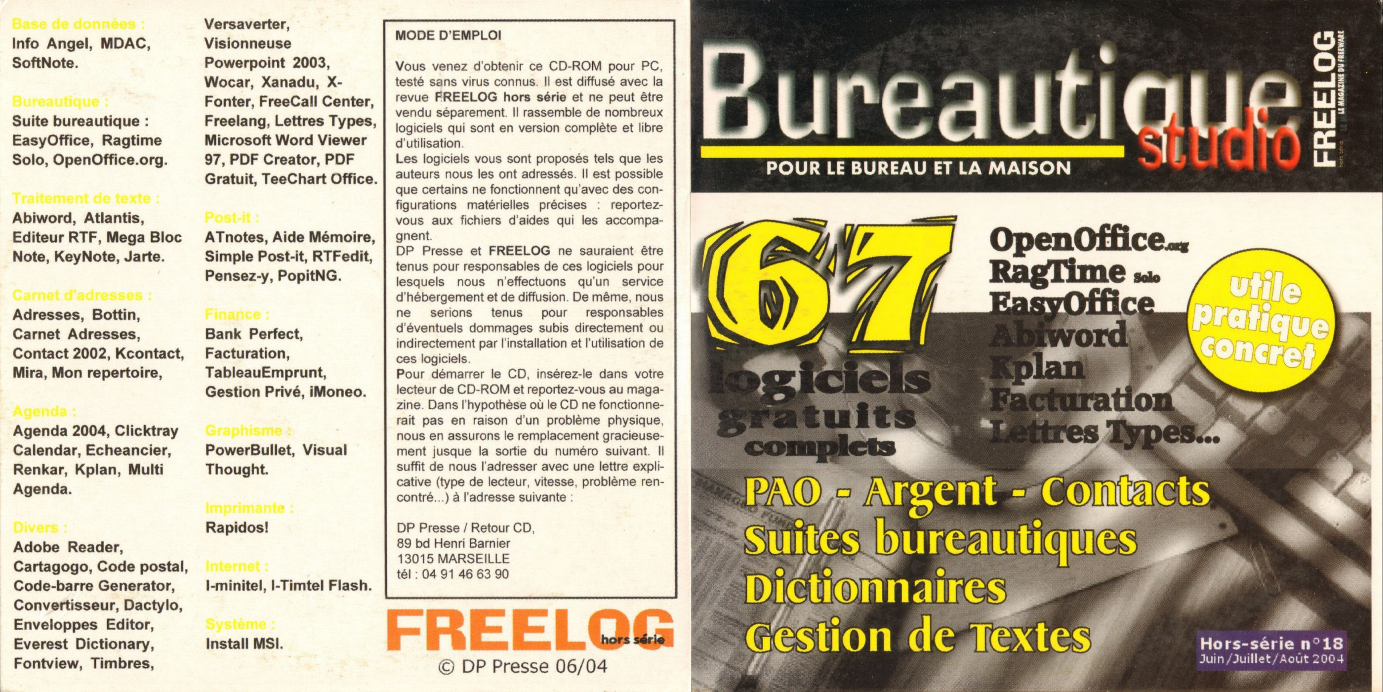 Première page de freelog numerohscd18