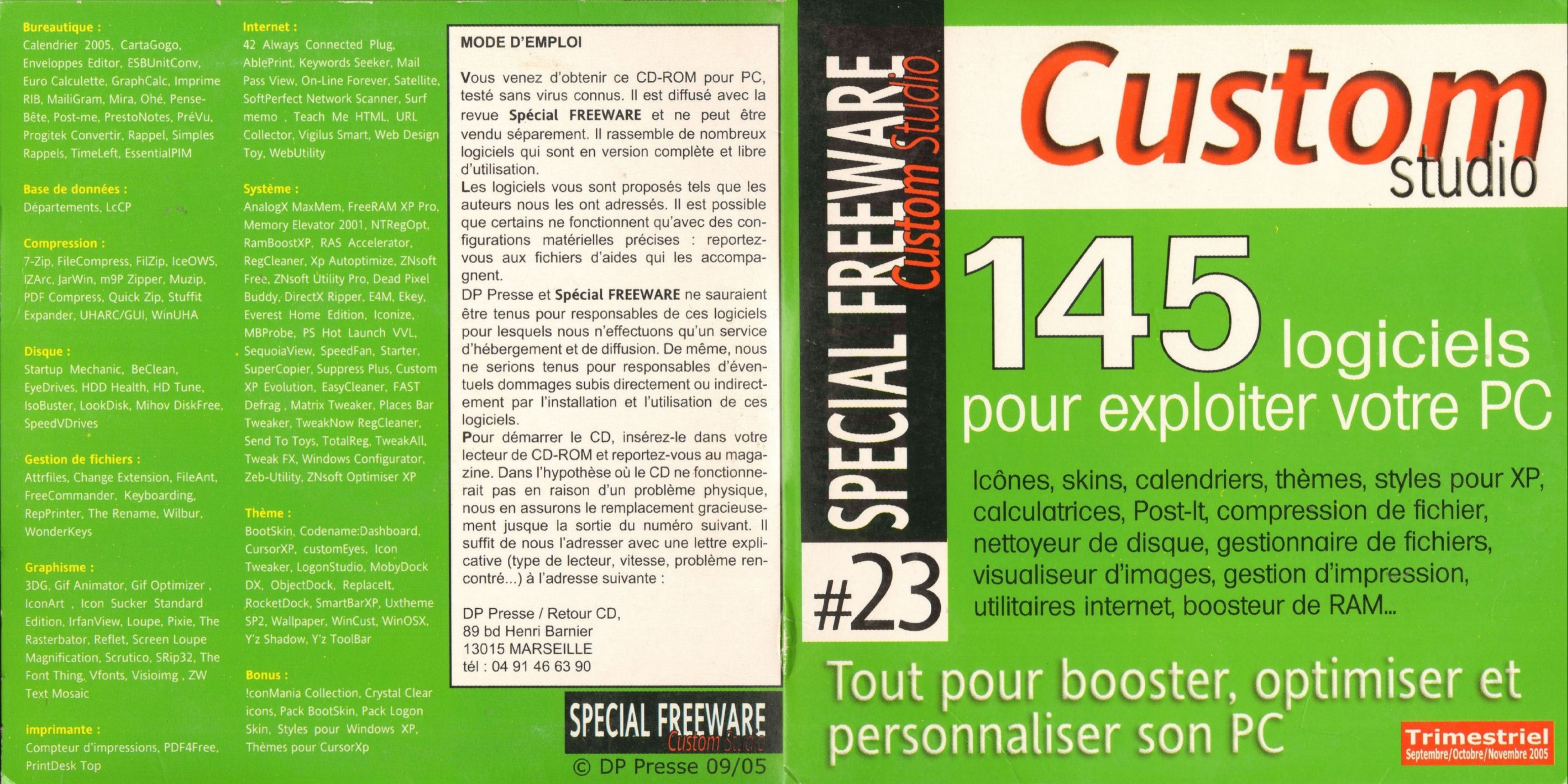 Première page de freelog numerohscd23