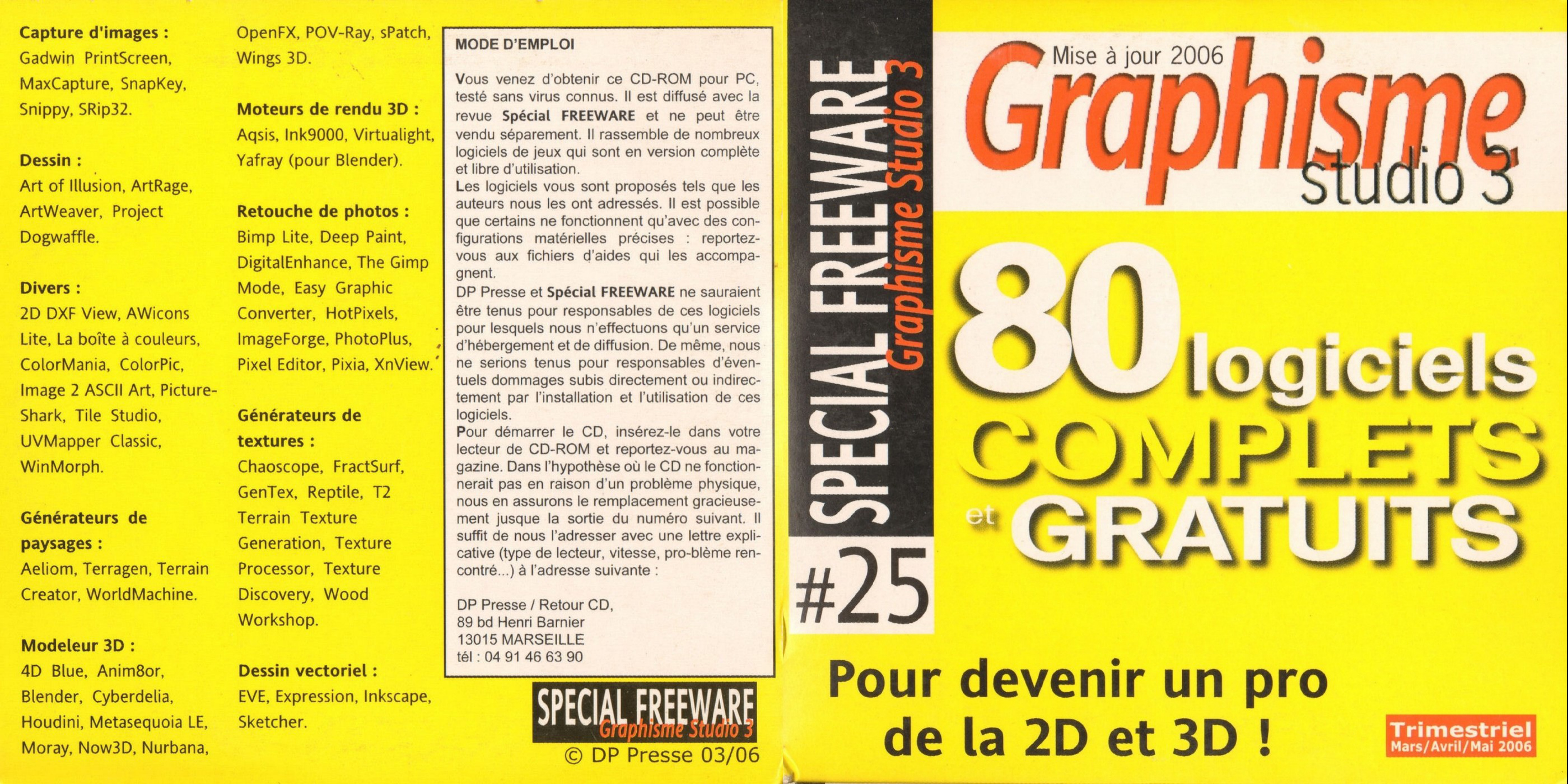 Première page de freelog numerohscd25