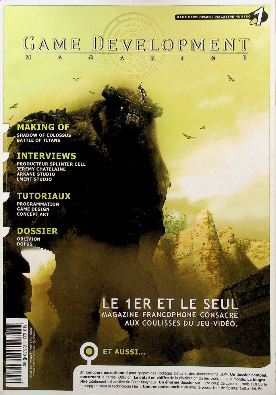 Première page de gamedevelopment numero01