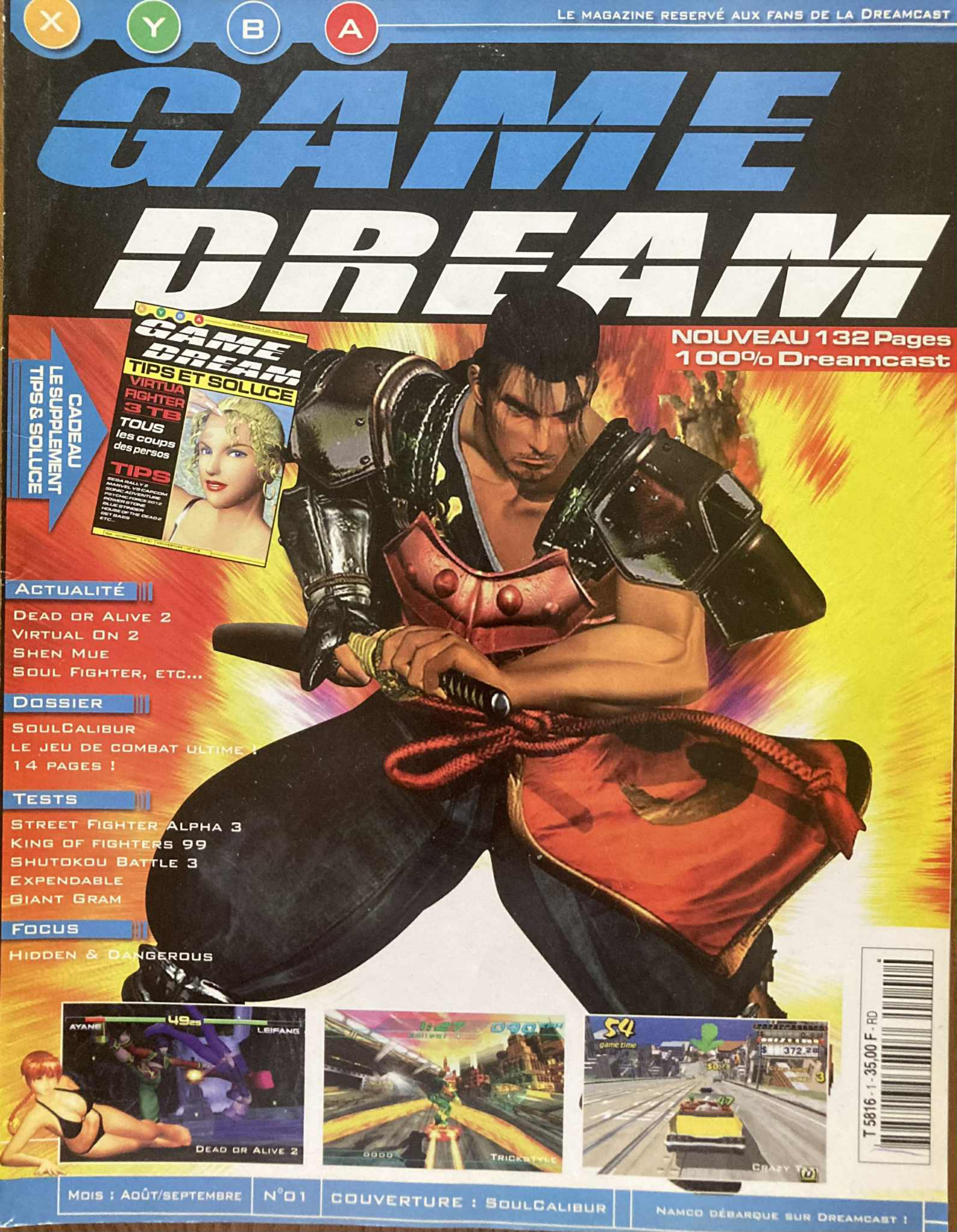 Première page de gamedream numero01