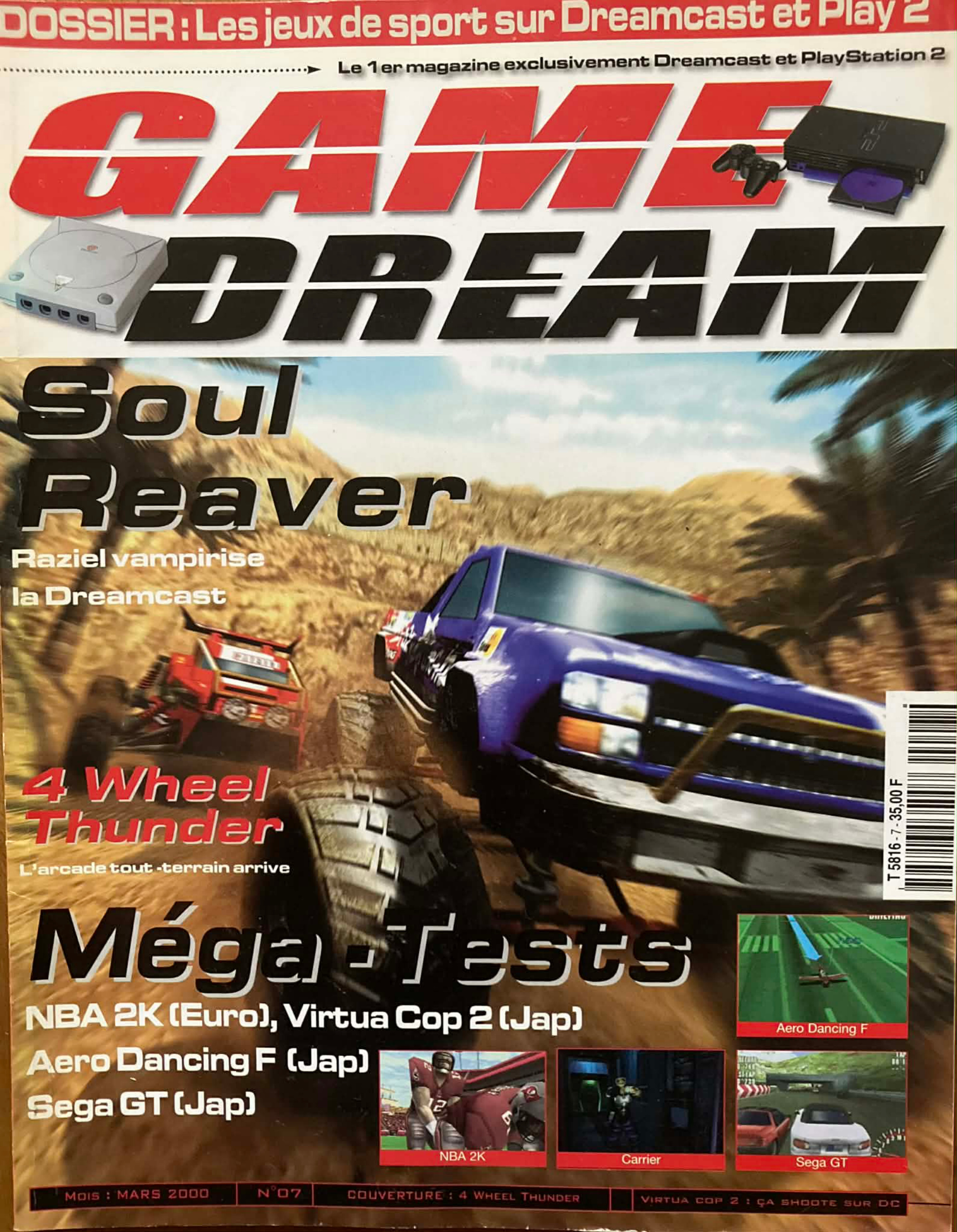 Première page de gamedream numero07