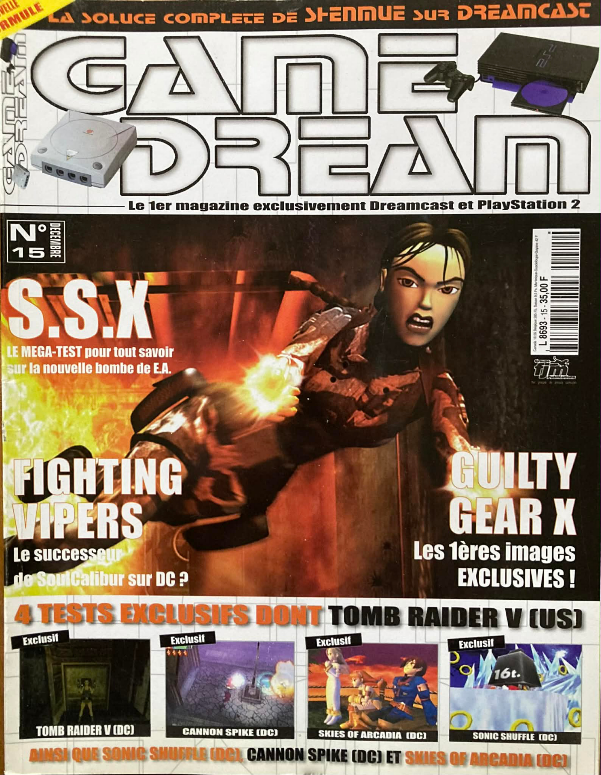 Première page de gamedream numero15
