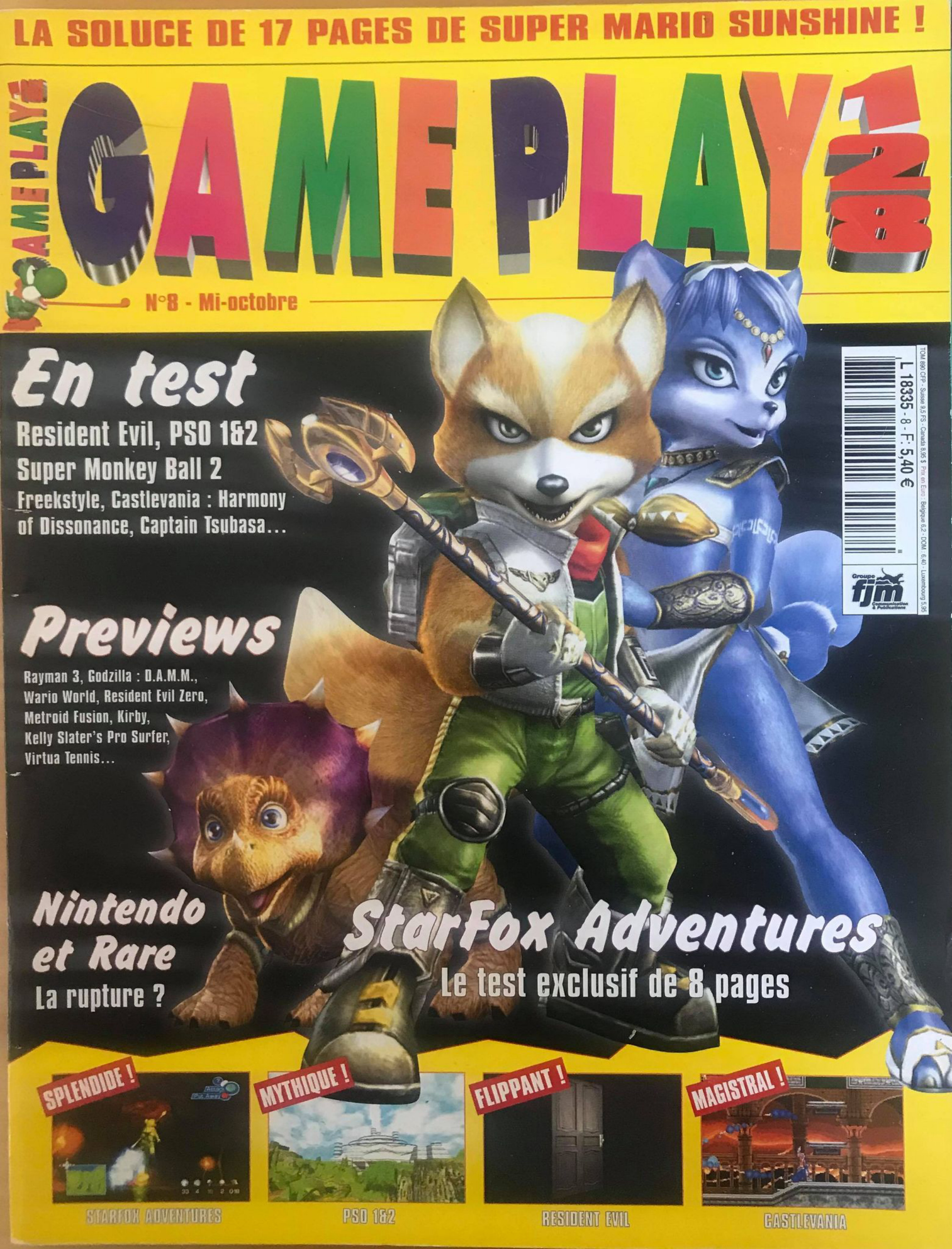 Première page de gameplay128 numero08