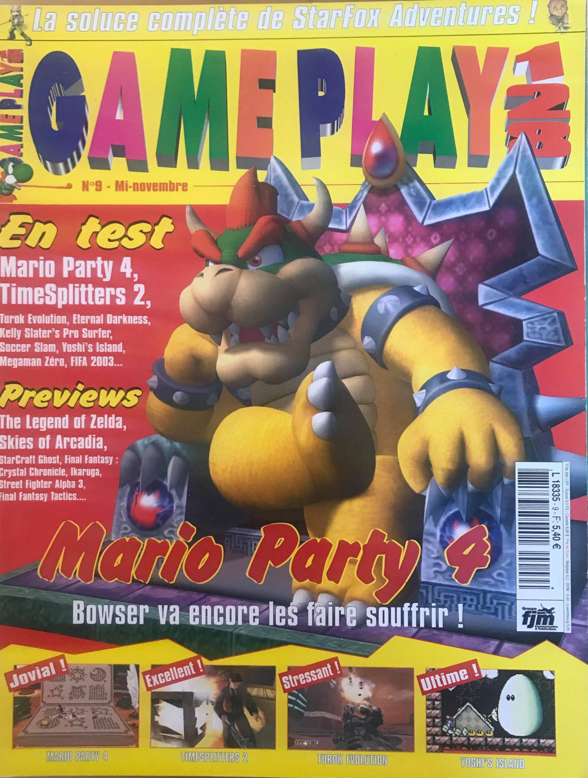 Première page de gameplay128 numero09