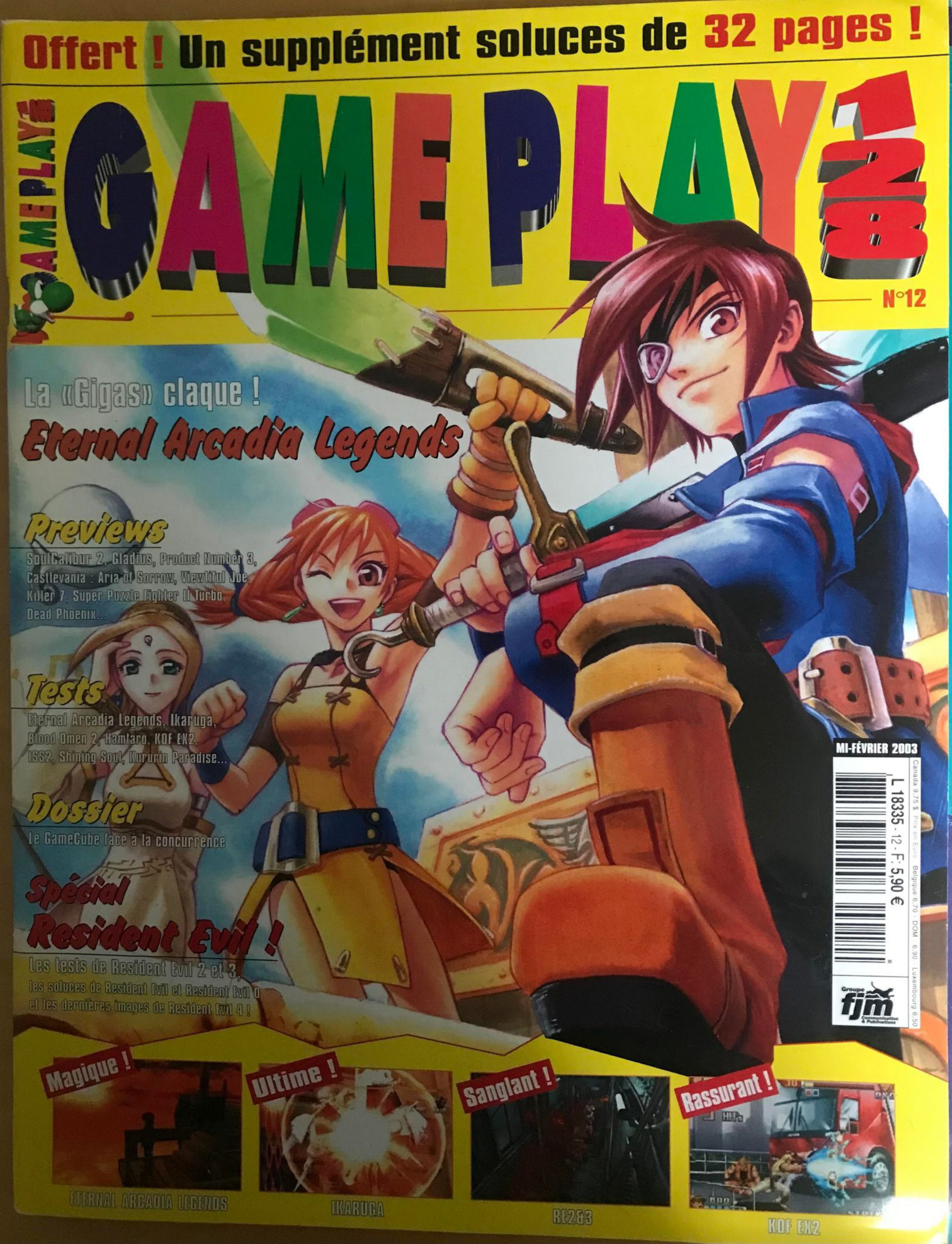 Première page de gameplay128 numero12