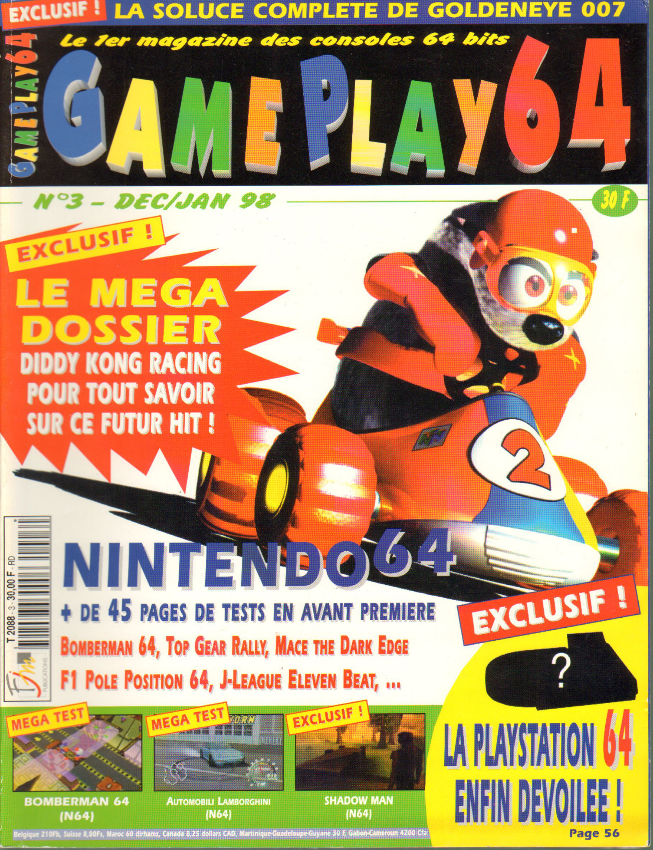 Première page de gameplay64 numero03
