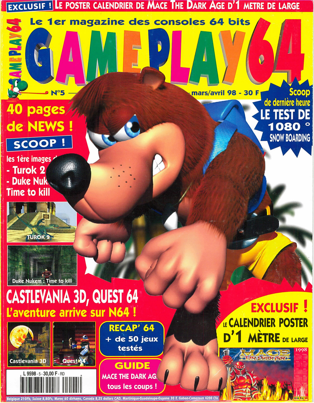 Première page de gameplay64 numero05