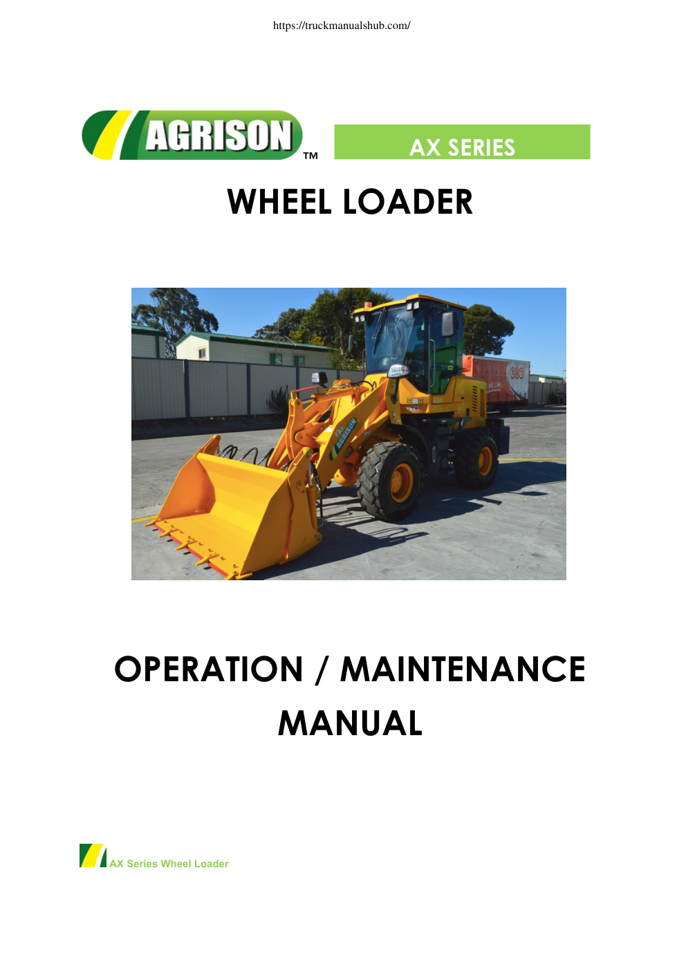 Première page de Microsoft Word - AX Wheel Loader