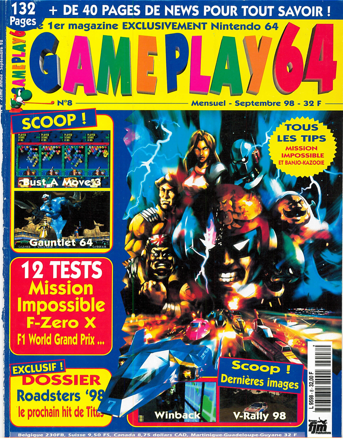 Première page de gameplay64 numero08