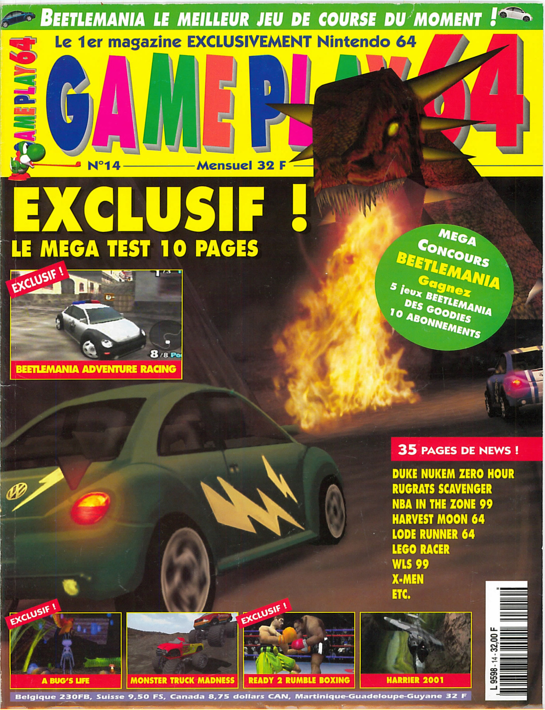 Première page de gameplay64 numero14