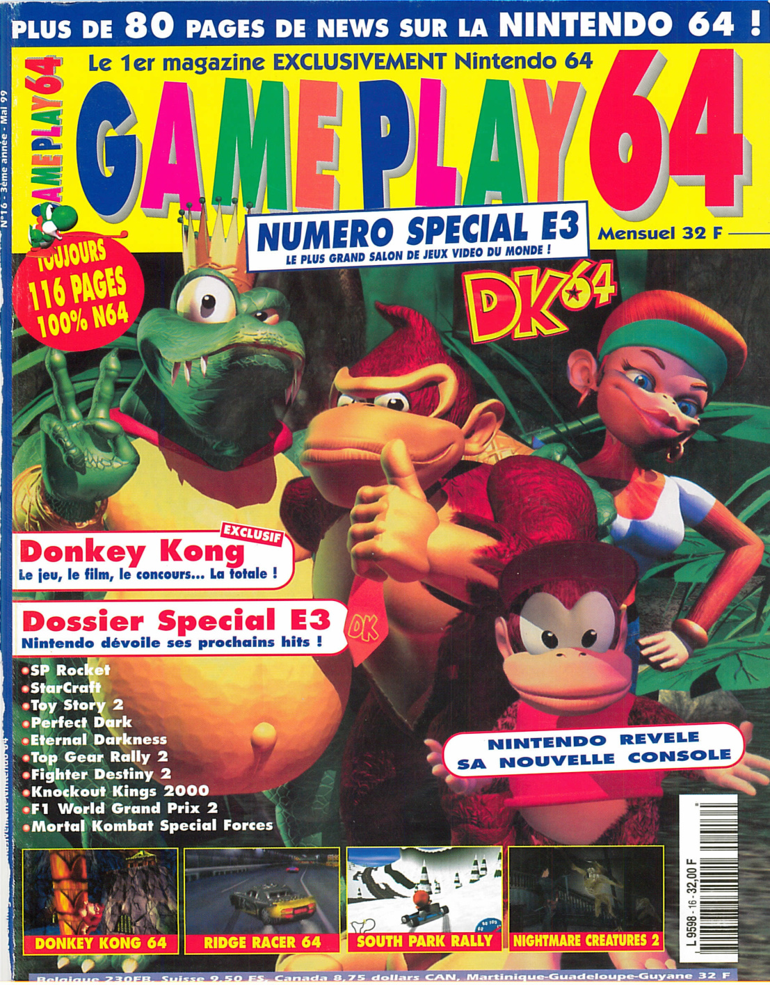 Première page de gameplay64 numero16