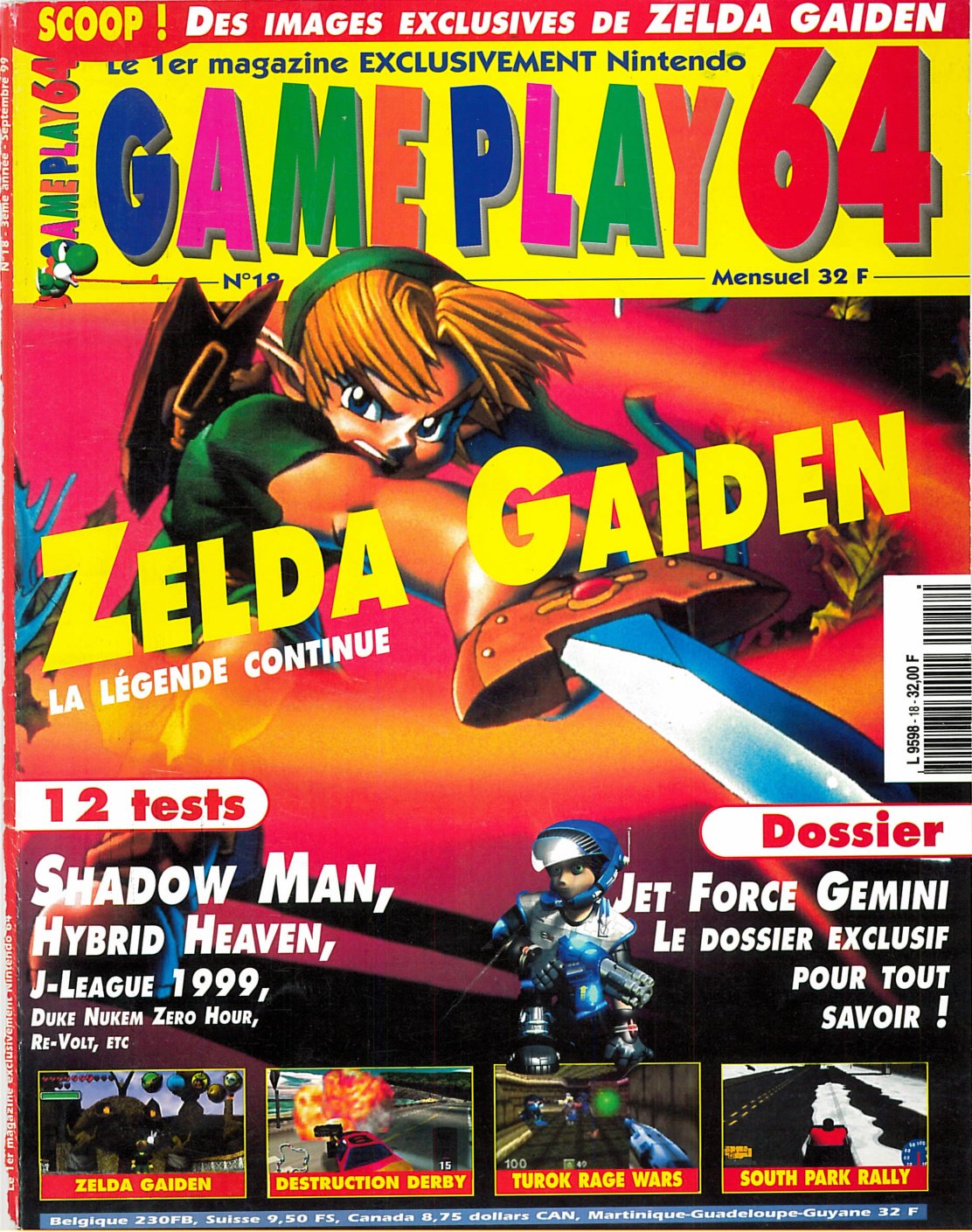 Première page de gameplay64 numero18