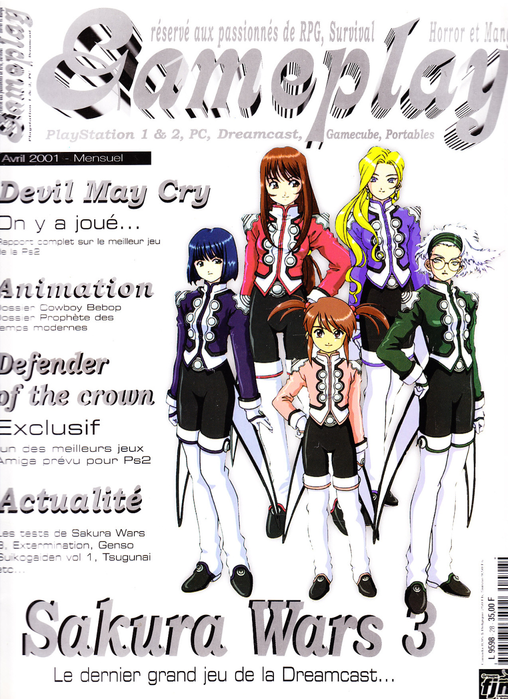 Première page de gameplayrpg numero08