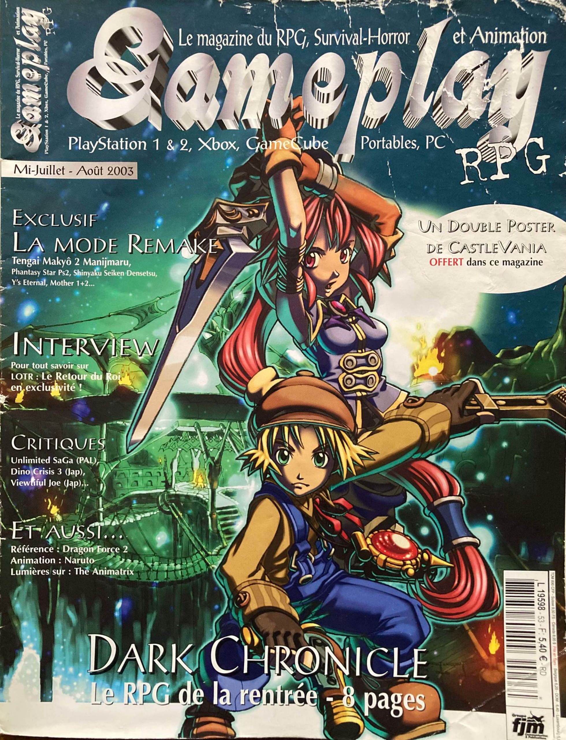 Première page de gameplayrpg numero33