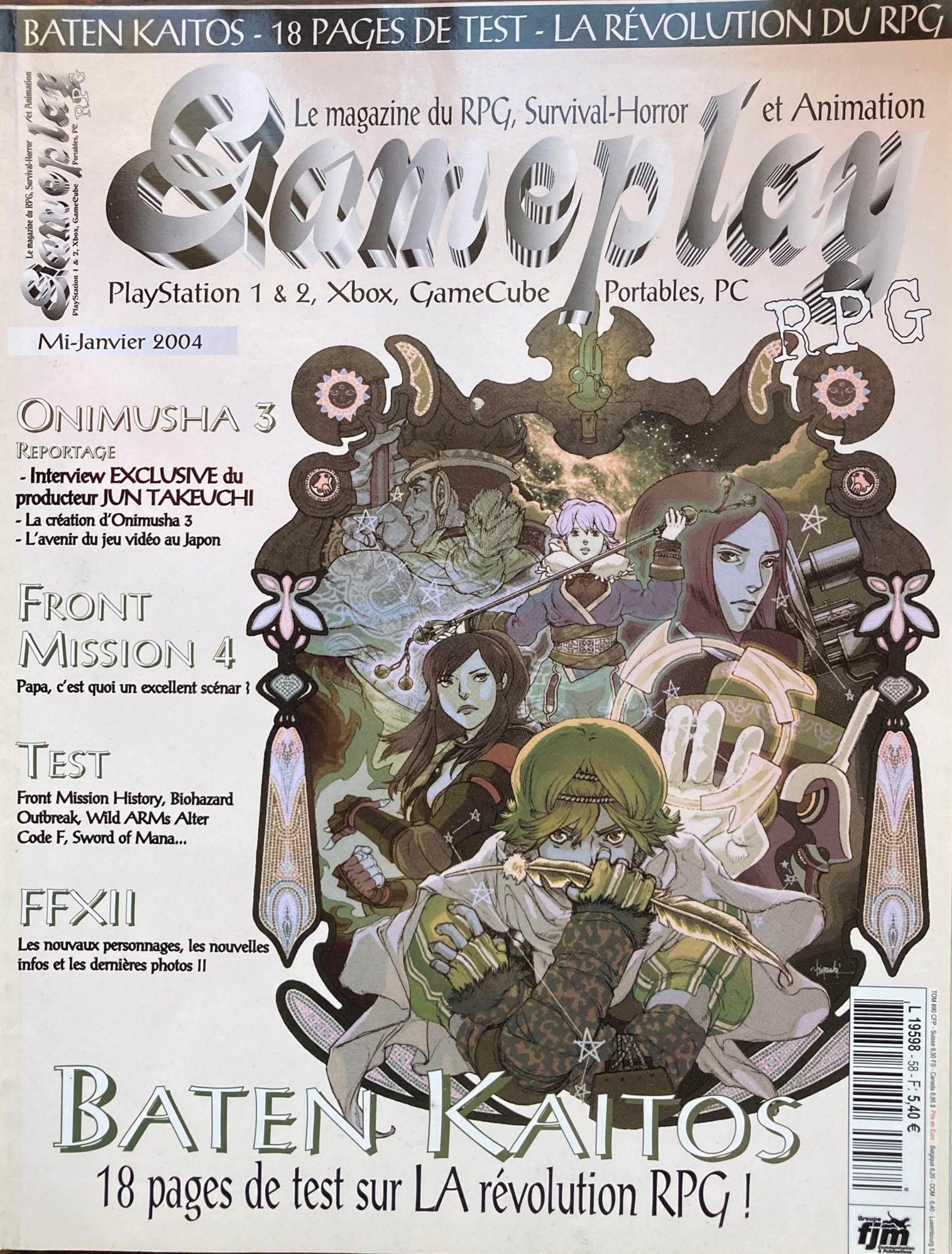 Première page de gameplayrpg numero38