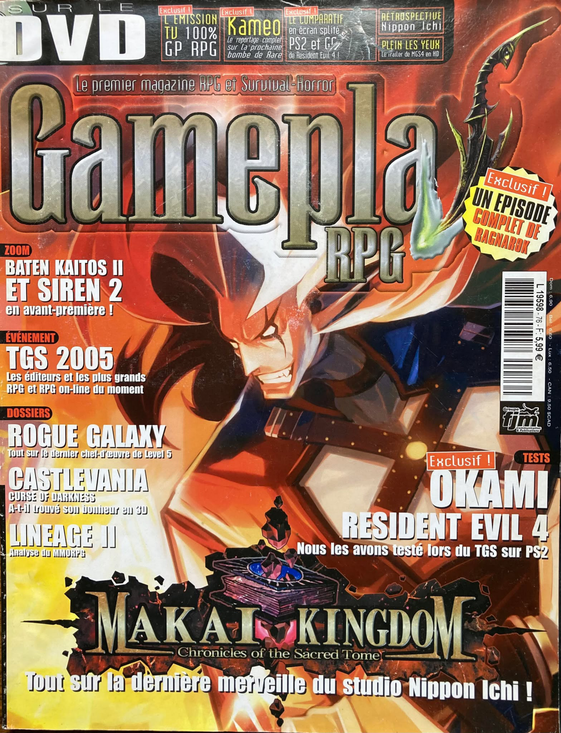 Première page de gameplayrpg numero56