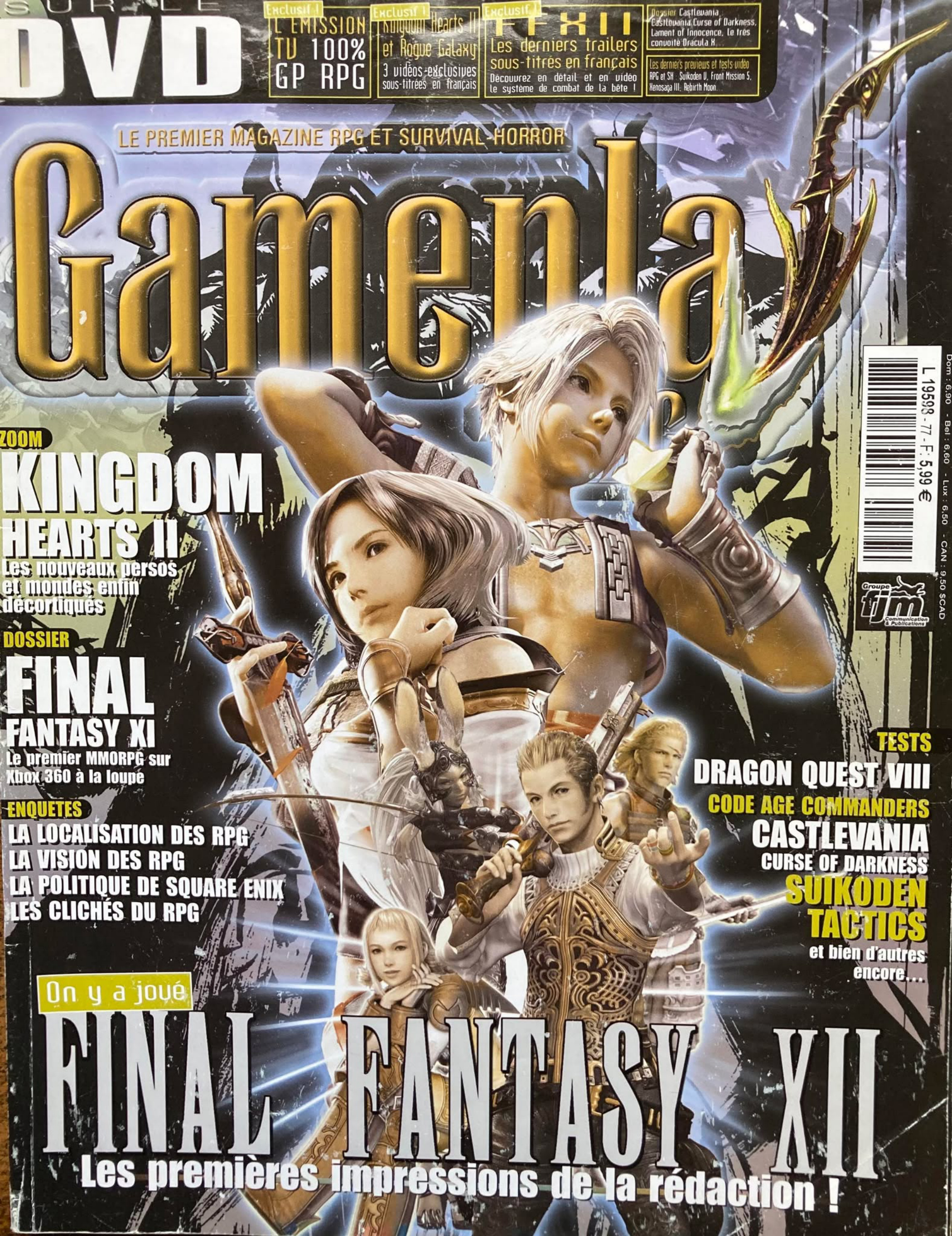 Première page de gameplayrpg numero57